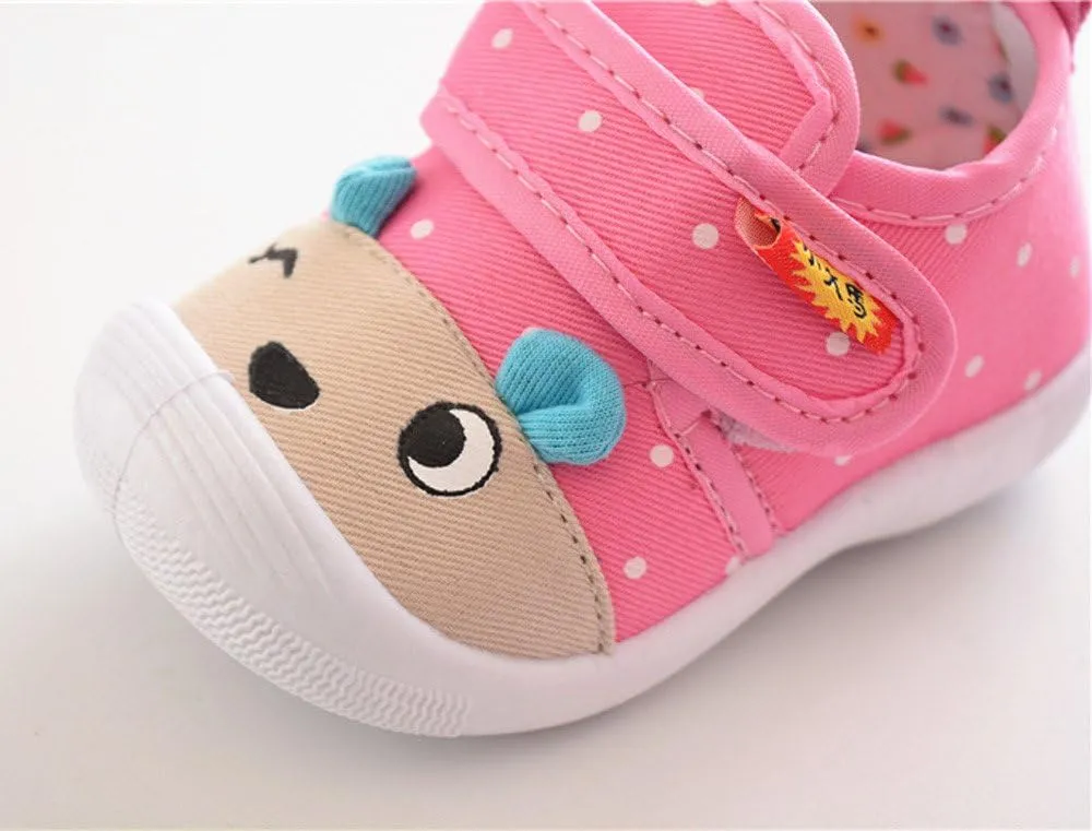 EnJoCho Toddler Flats Sandals Girls Baby Infant Sole Soft Boys Cartoon Shoes Squeaky Anti-Slip Kids Baby Shoes 6M-3.5T