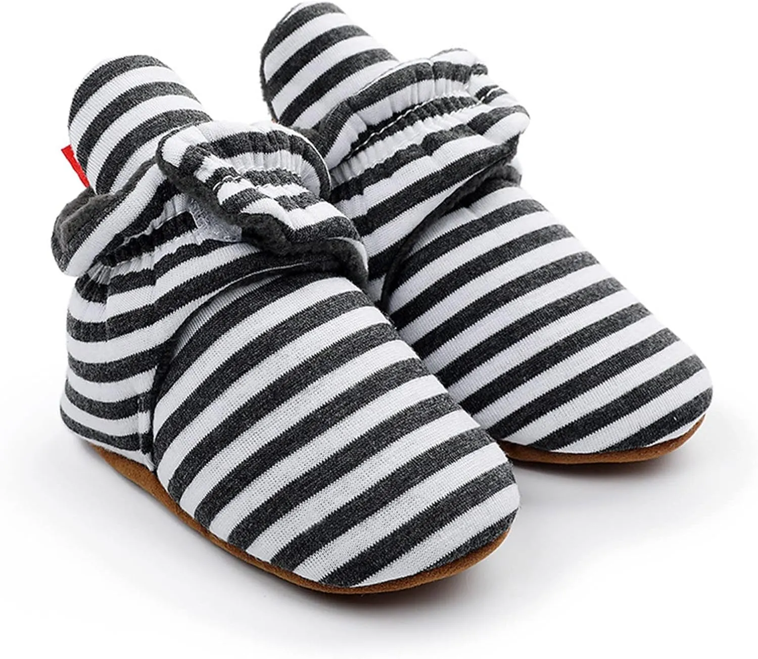 EnJoCho Toddler Winter Warm Cozy Prewalker Socks Baby Cotton Booties Newborn Soft Sole Infant Fleece Boots Non-Slip Crib Shoes
