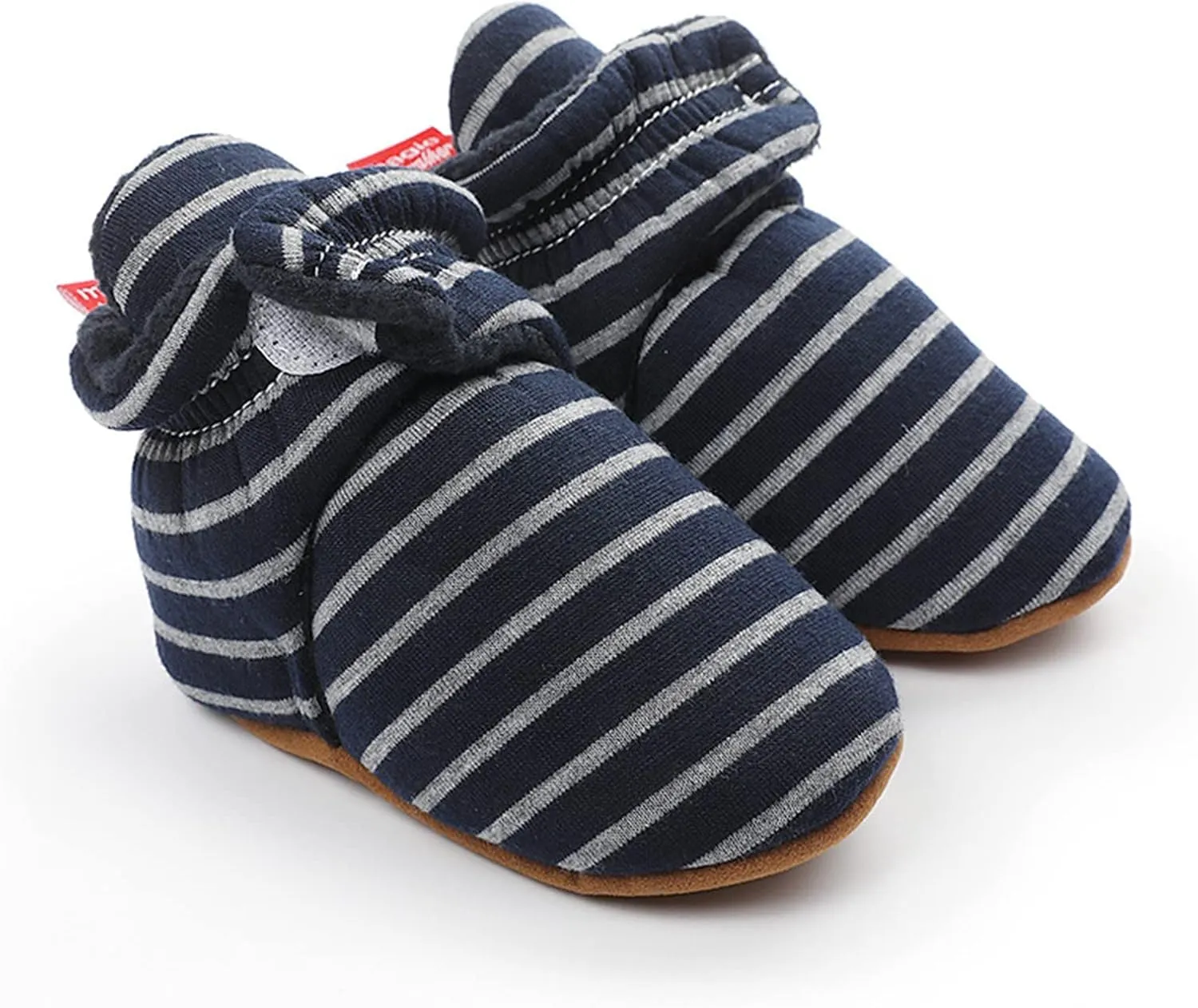 EnJoCho Toddler Winter Warm Cozy Prewalker Socks Baby Cotton Booties Newborn Soft Sole Infant Fleece Boots Non-Slip Crib Shoes