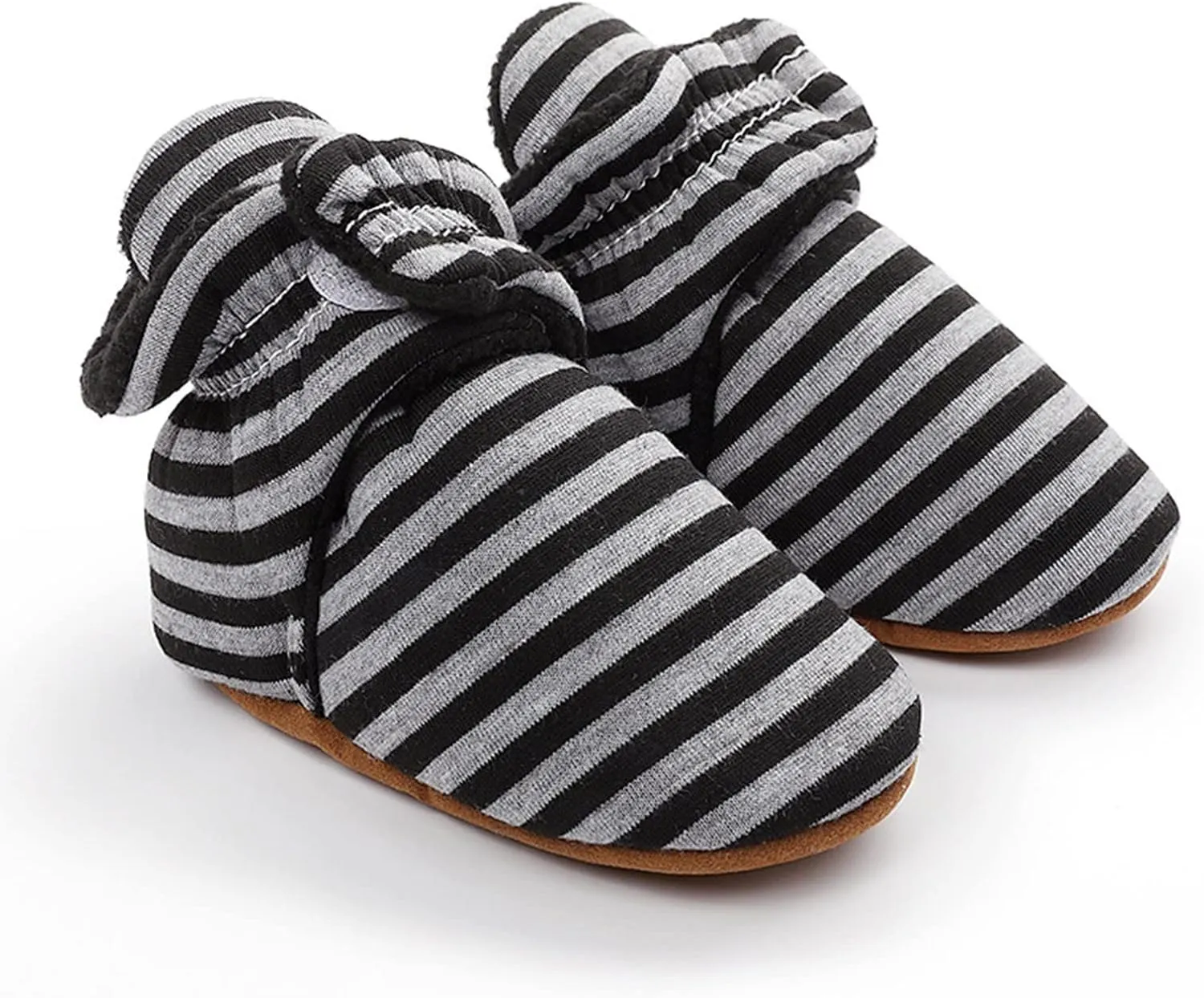 EnJoCho Toddler Winter Warm Cozy Prewalker Socks Baby Cotton Booties Newborn Soft Sole Infant Fleece Boots Non-Slip Crib Shoes