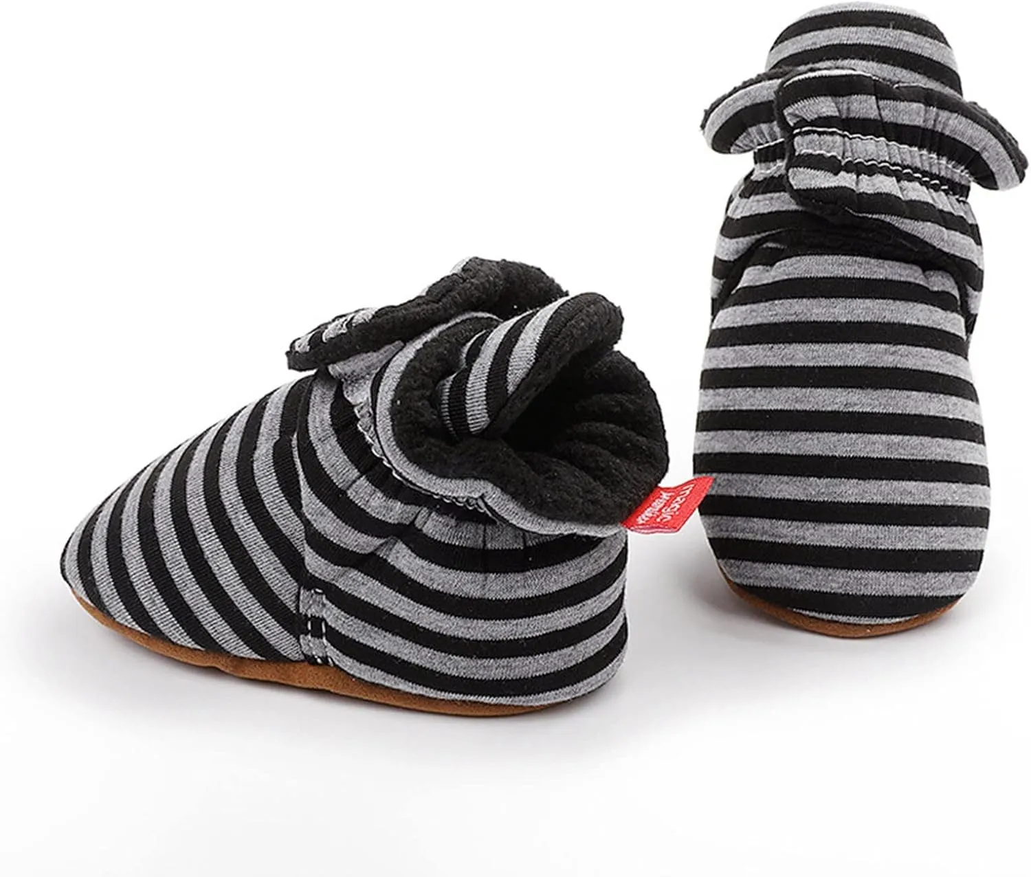 EnJoCho Toddler Winter Warm Cozy Prewalker Socks Baby Cotton Booties Newborn Soft Sole Infant Fleece Boots Non-Slip Crib Shoes