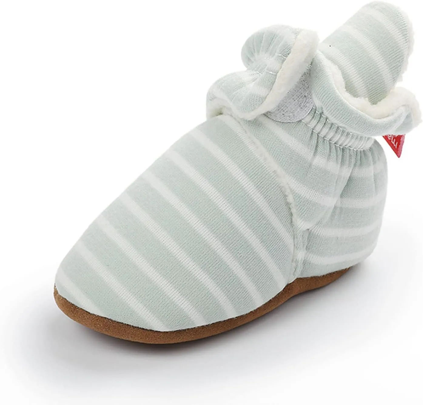 EnJoCho Toddler Winter Warm Cozy Prewalker Socks Baby Cotton Booties Newborn Soft Sole Infant Fleece Boots Non-Slip Crib Shoes