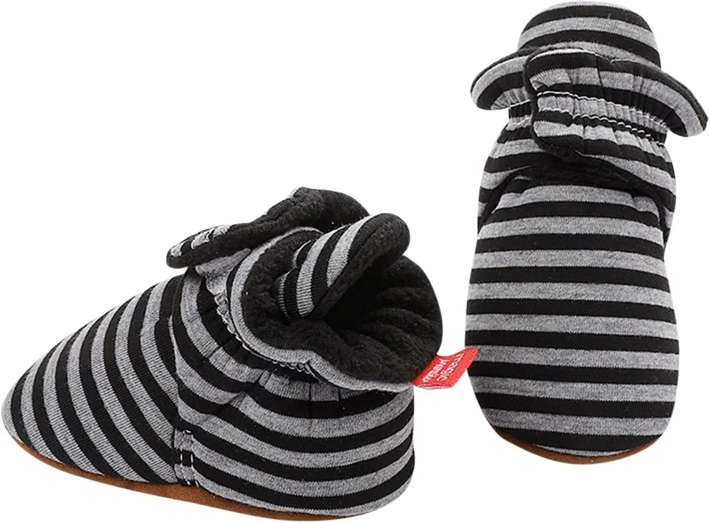 EnJoCho Toddler Winter Warm Cozy Prewalker Socks Baby Cotton Booties Newborn Soft Sole Infant Fleece Boots Non-Slip Crib Shoes