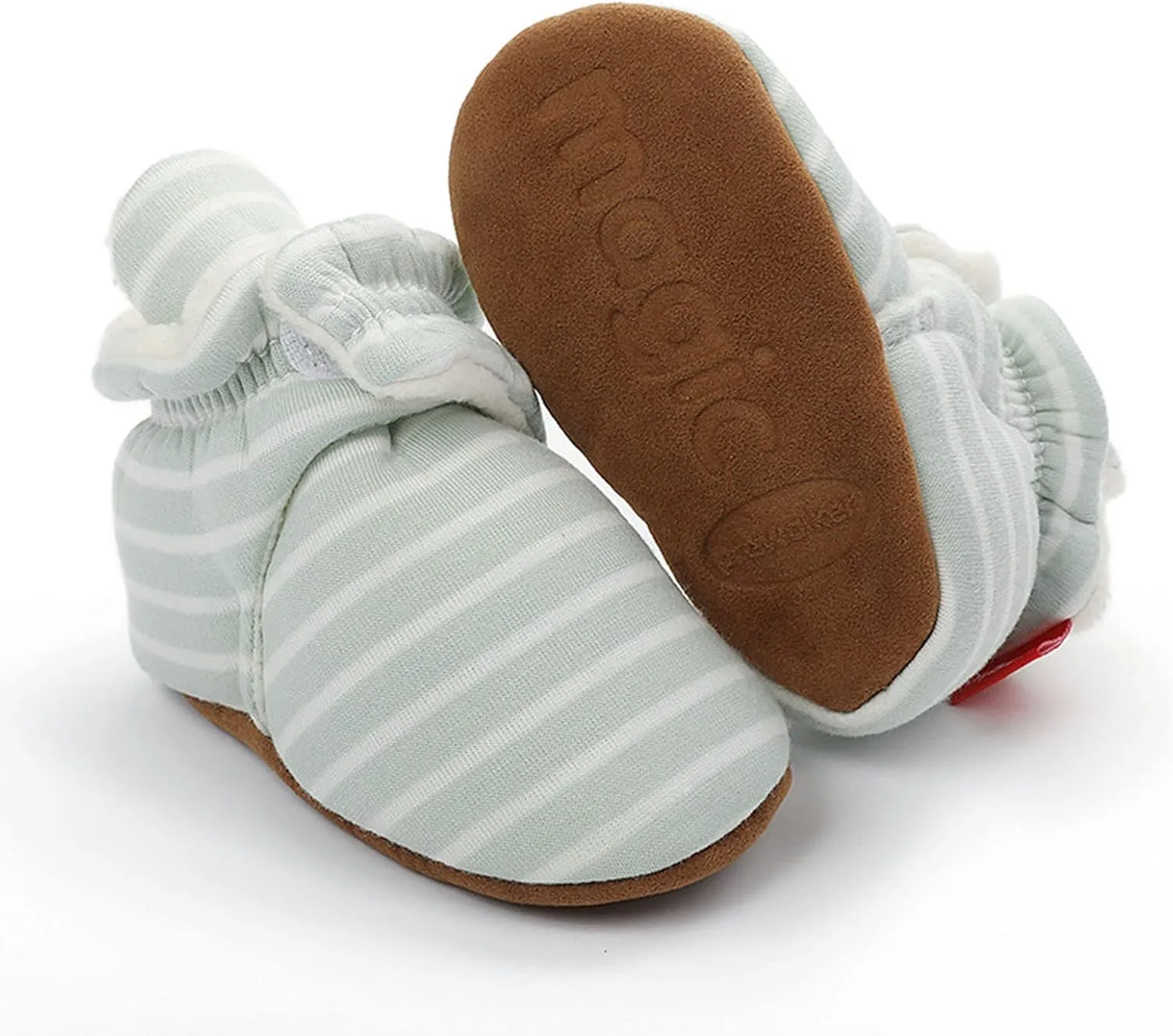 EnJoCho Toddler Winter Warm Cozy Prewalker Socks Baby Cotton Booties Newborn Soft Sole Infant Fleece Boots Non-Slip Crib Shoes