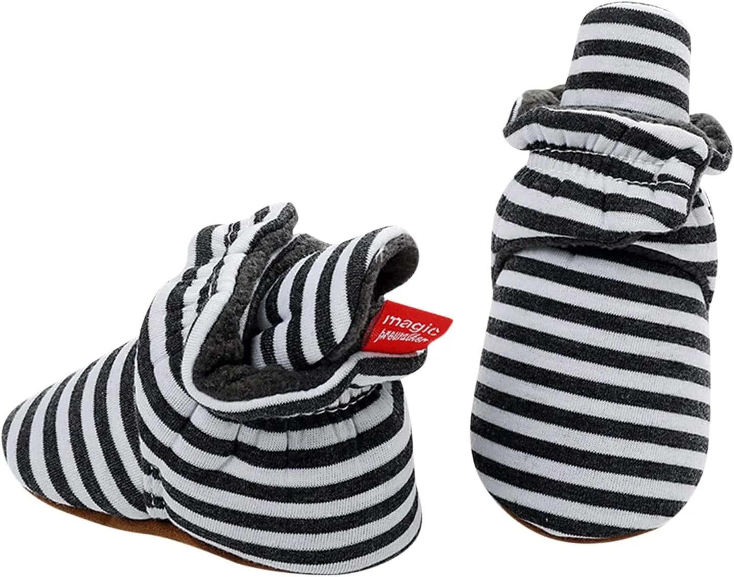 EnJoCho Toddler Winter Warm Cozy Prewalker Socks Baby Cotton Booties Newborn Soft Sole Infant Fleece Boots Non-Slip Crib Shoes