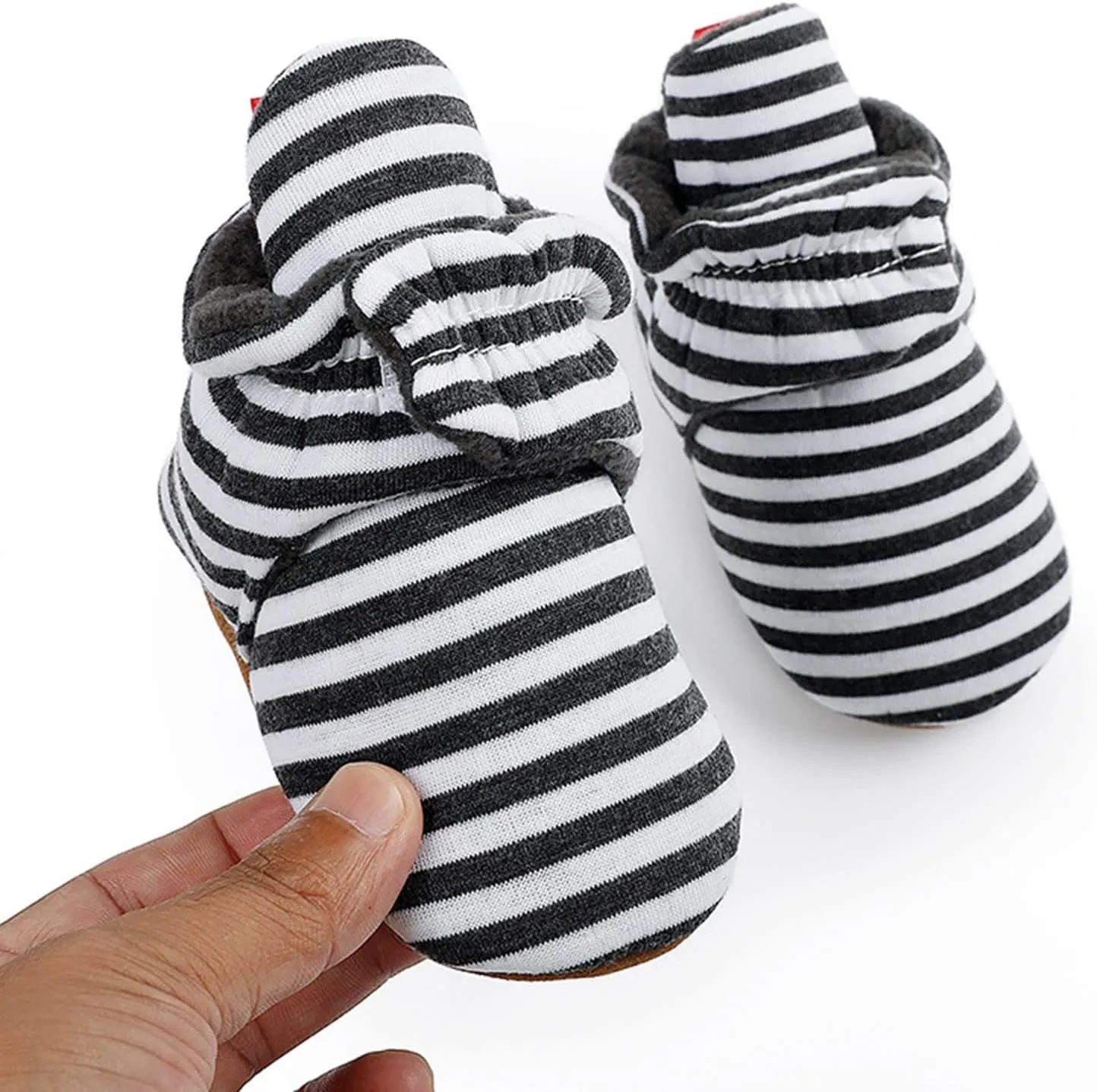 EnJoCho Toddler Winter Warm Cozy Prewalker Socks Baby Cotton Booties Newborn Soft Sole Infant Fleece Boots Non-Slip Crib Shoes