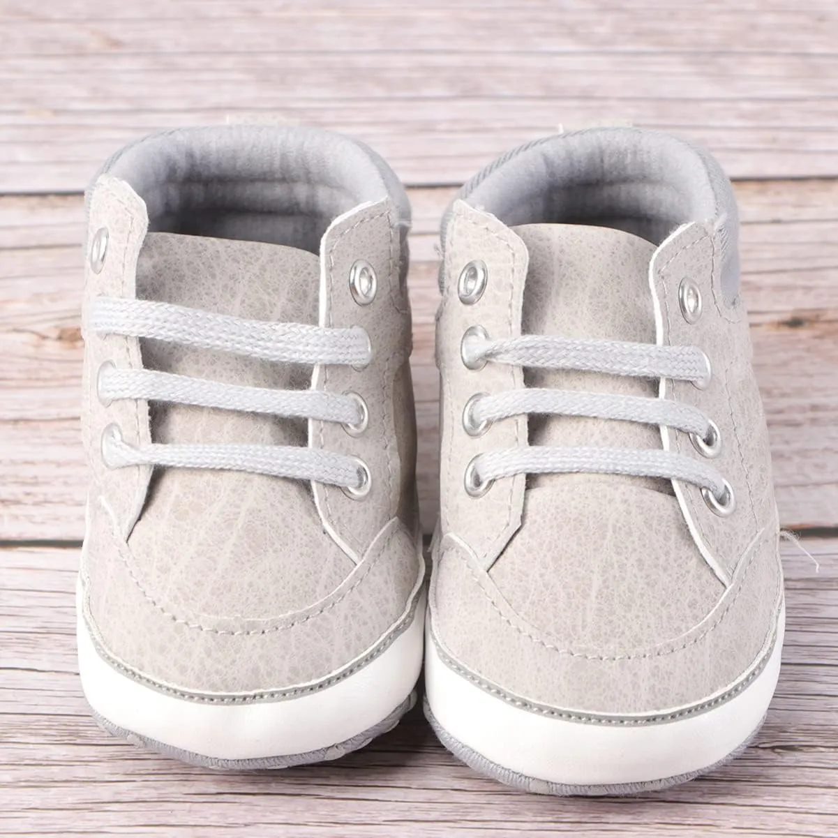 ERINGOGO Winter Shoes Baby Prewalker Baby Boots Soft Sole Comfortable for Baby Boy Shoes for Baby Girl Grey 12cm/4.7