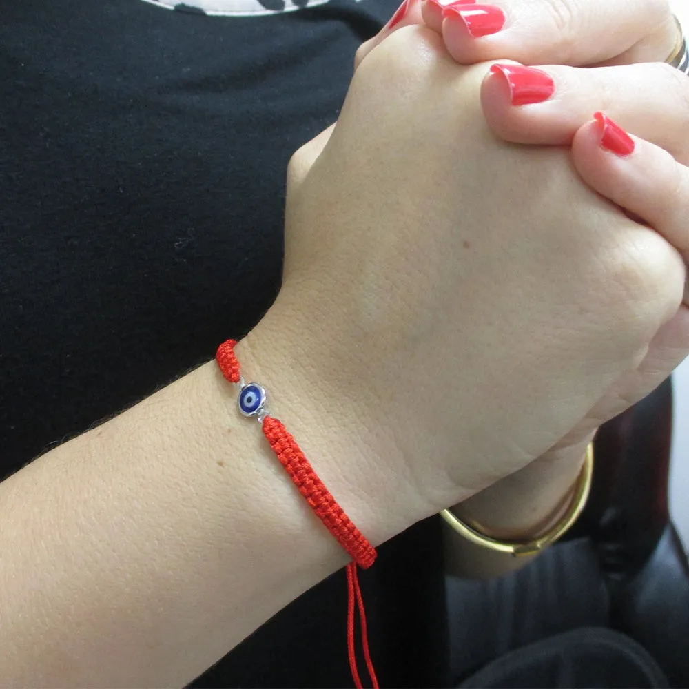 Evil Eye Red String Kabbalah Bracelet Nazar Mati Bead Good Luck Charm Protection