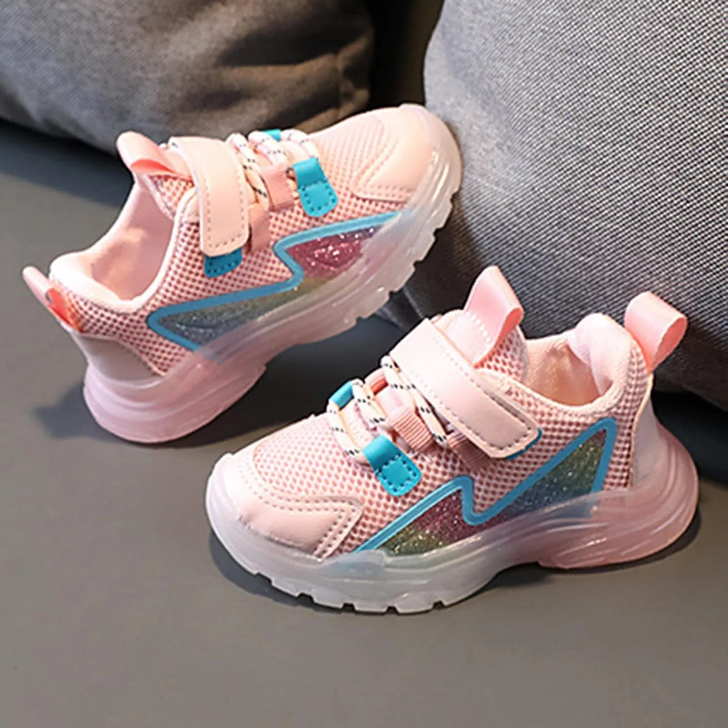 Fashion Light On LED Baby Shoes Casual Children Shoes Multiple Colors Soft Sole Kids Toddler Girl Tennis Shoes Size 9