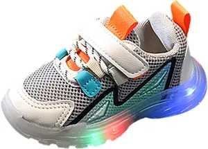 Fashion Light On LED Baby Shoes Casual Children Shoes Multiple Colors Soft Sole Kids Toddler Girl Tennis Shoes Size 9