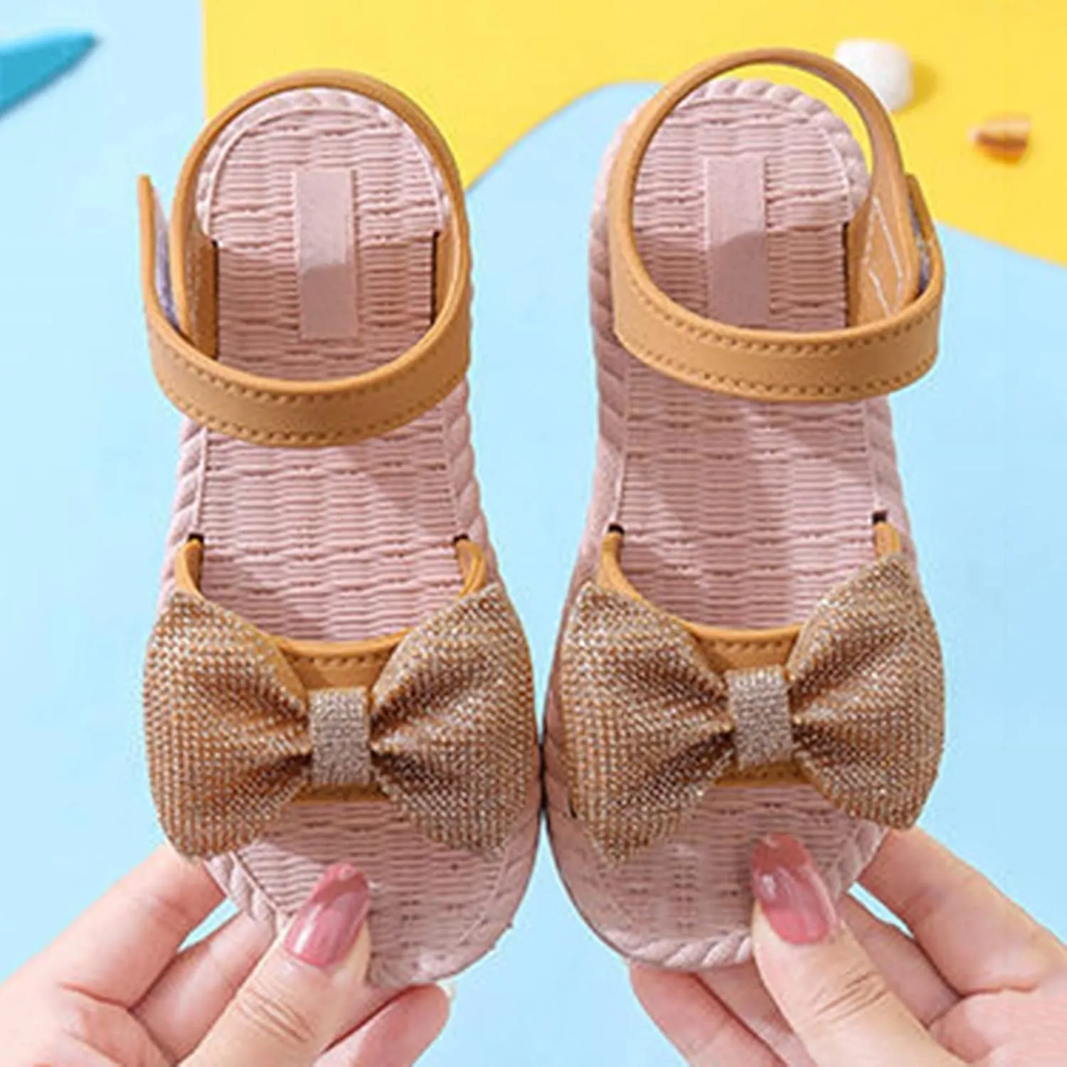 Fuzzy Sandals Girls Toddler Kids Infant Girls Soild Bowknot Princress Shoes Soft Sole Slipper Socks Baby Girl