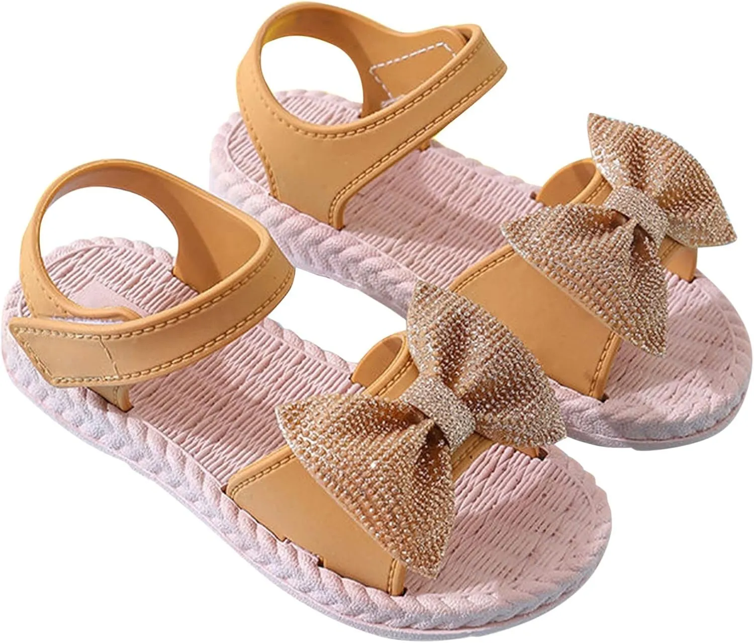 Fuzzy Sandals Girls Toddler Kids Infant Girls Soild Bowknot Princress Shoes Soft Sole Slipper Socks Baby Girl