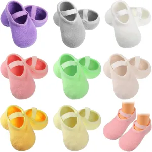 Geyoga 8 Pairs Baby Non Skid Anti Slip Socks Toddler Girls Boys Socks with Grip for Newborn Infants 0-36 Months Slippers