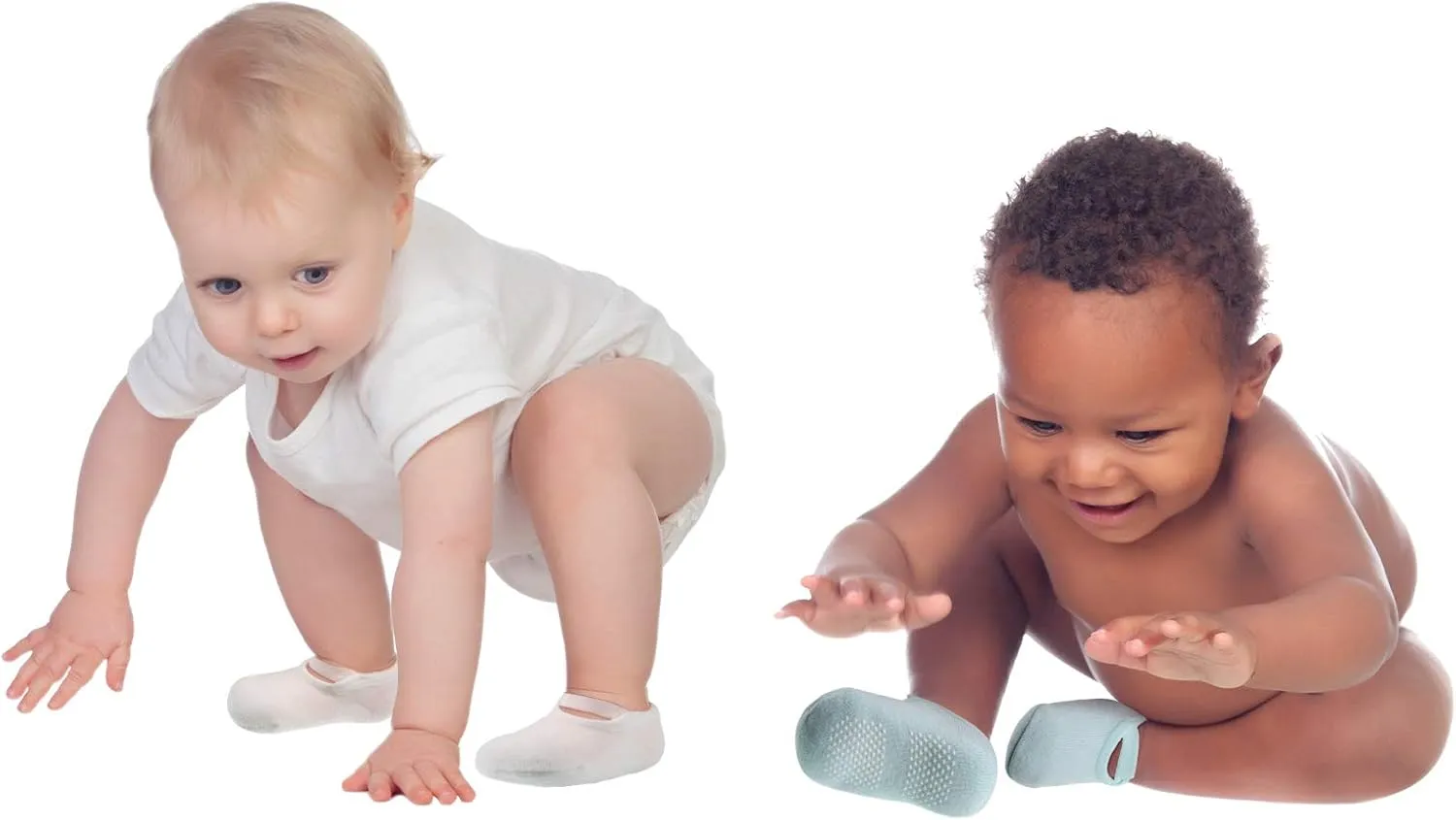 Geyoga 8 Pairs Baby Non Skid Anti Slip Socks Toddler Girls Boys Socks with Grip for Newborn Infants 0-36 Months Slippers