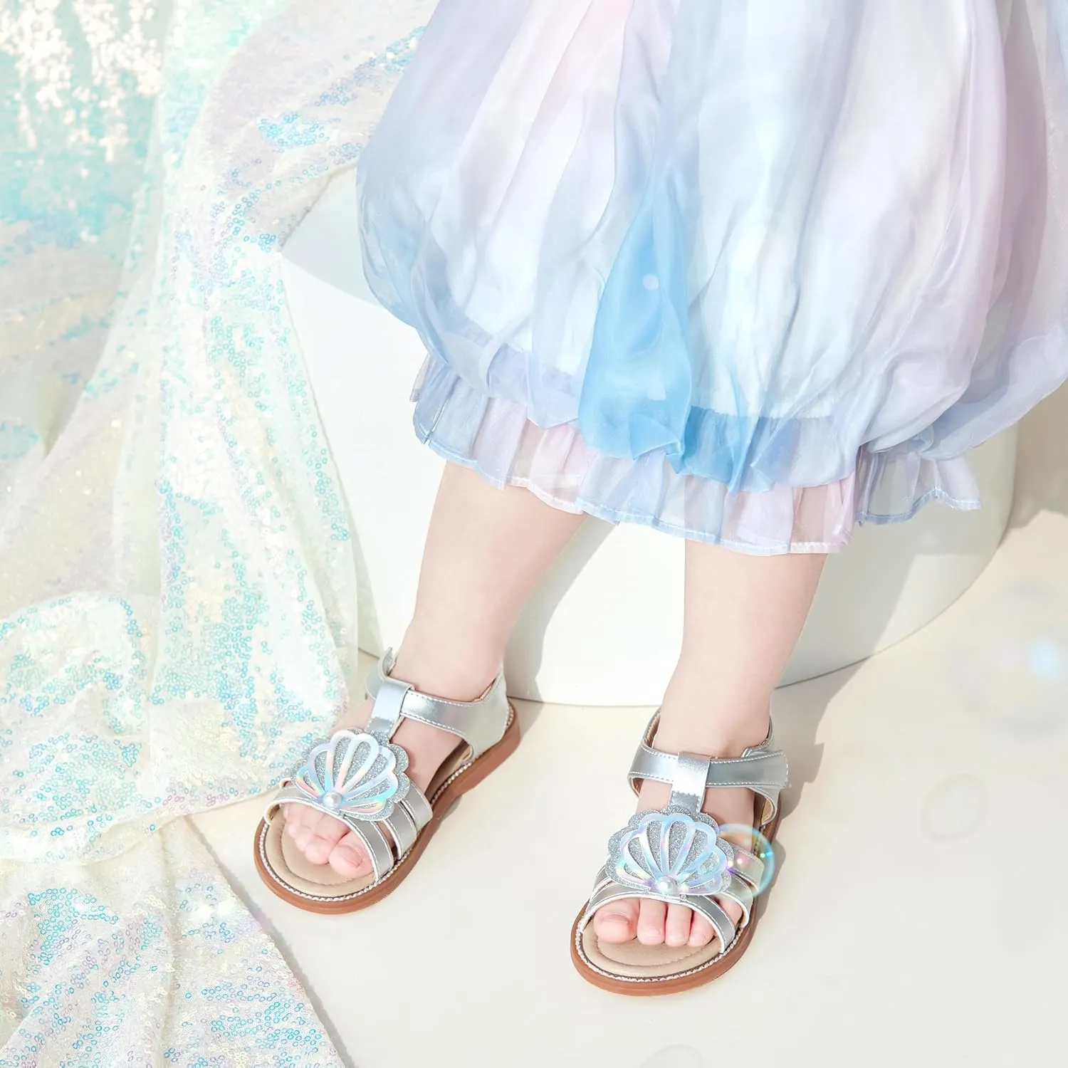 GINFIVE Toddler Girls Sandals Girls Toddler Sandals Little Girls Kids Shoes