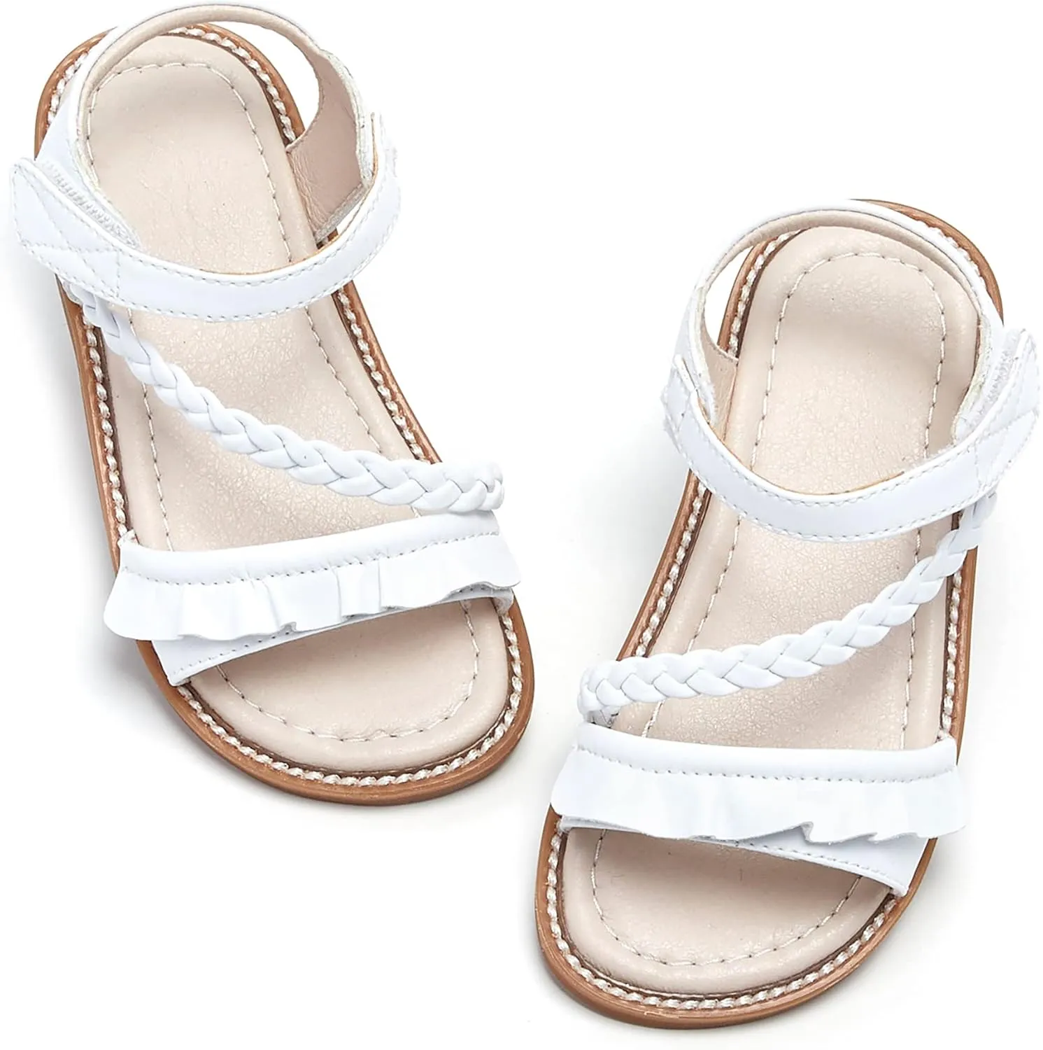 GINFIVE Toddler Girls Sandals Little Girls Kids Summer Shoes Toddler Sandals