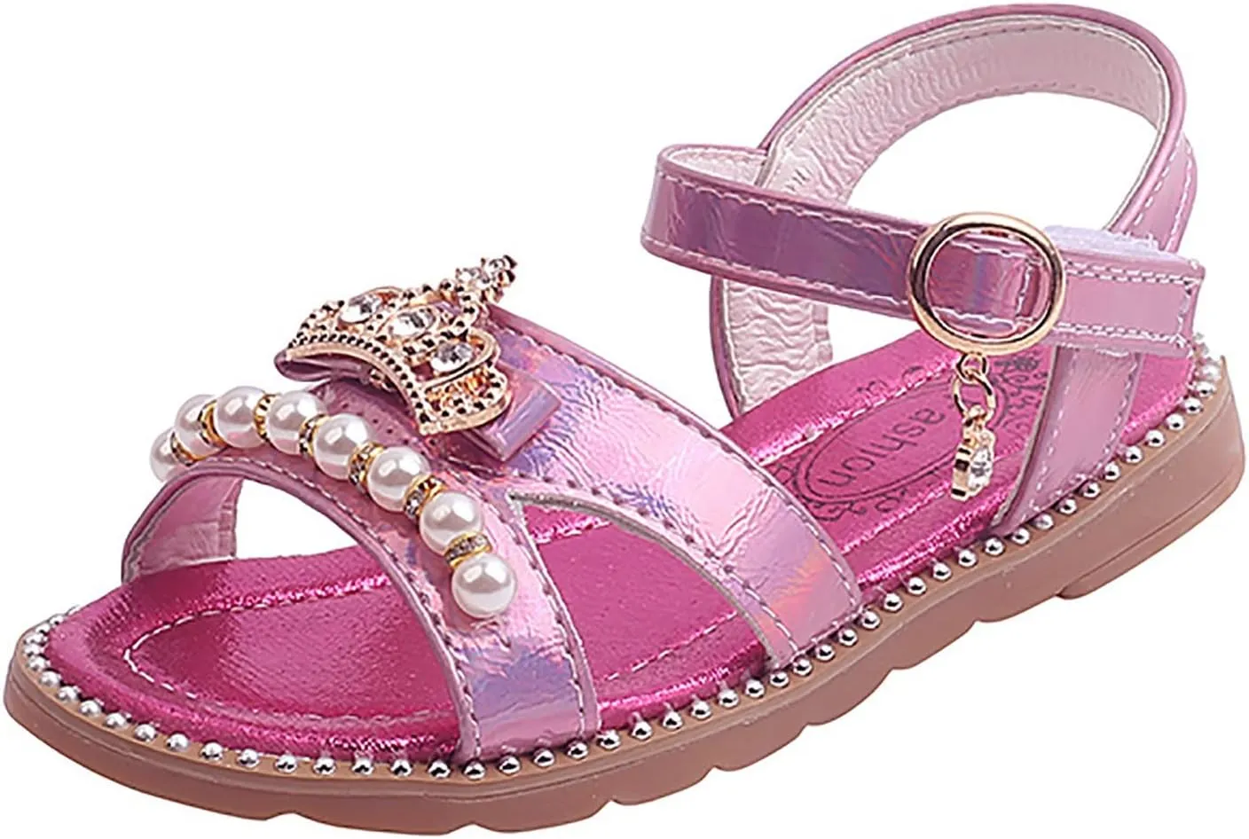 Girl Platform Sandals Girls Sandals Flat Pearl Children Shoes Big Kids Beach Shoes Girls Princess Girls Pool Slides