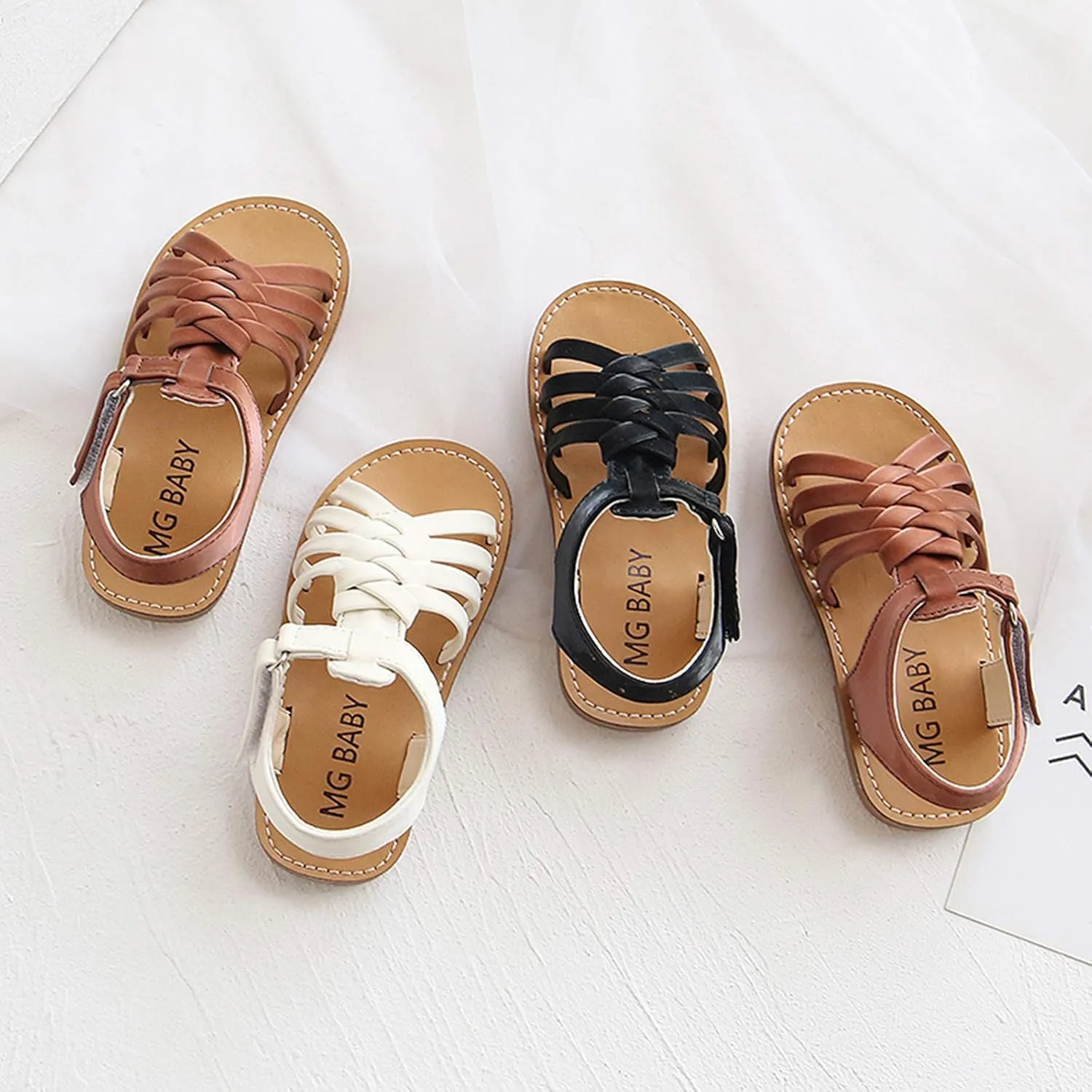 Girl Walking Sandals Soft Rubber Sole Non Slip Beach Shoes for Baby Boys Girls First Steps Summer Outdoor Comfort