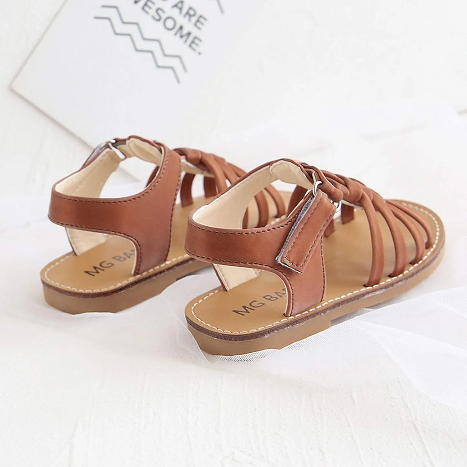 Girl Walking Sandals Soft Rubber Sole Non Slip Beach Shoes for Baby Boys Girls First Steps Summer Outdoor Comfort