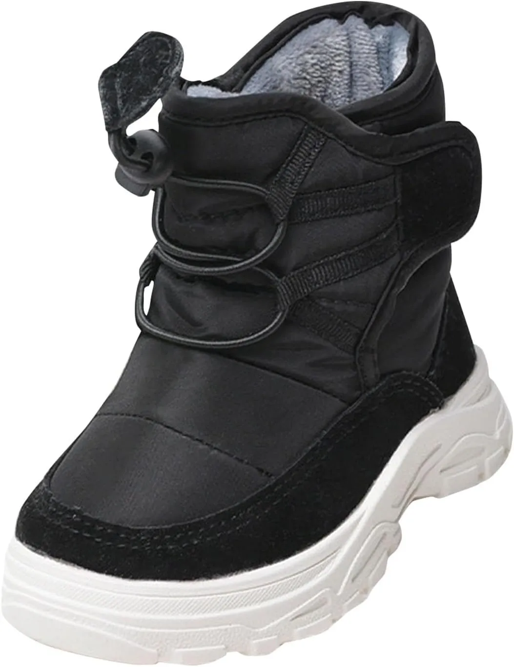 Girls and Boys Children's Casual Shoes Mesh Soft Sole Breathable Sports Short Boots Girls Snow Boots with Pom Poms