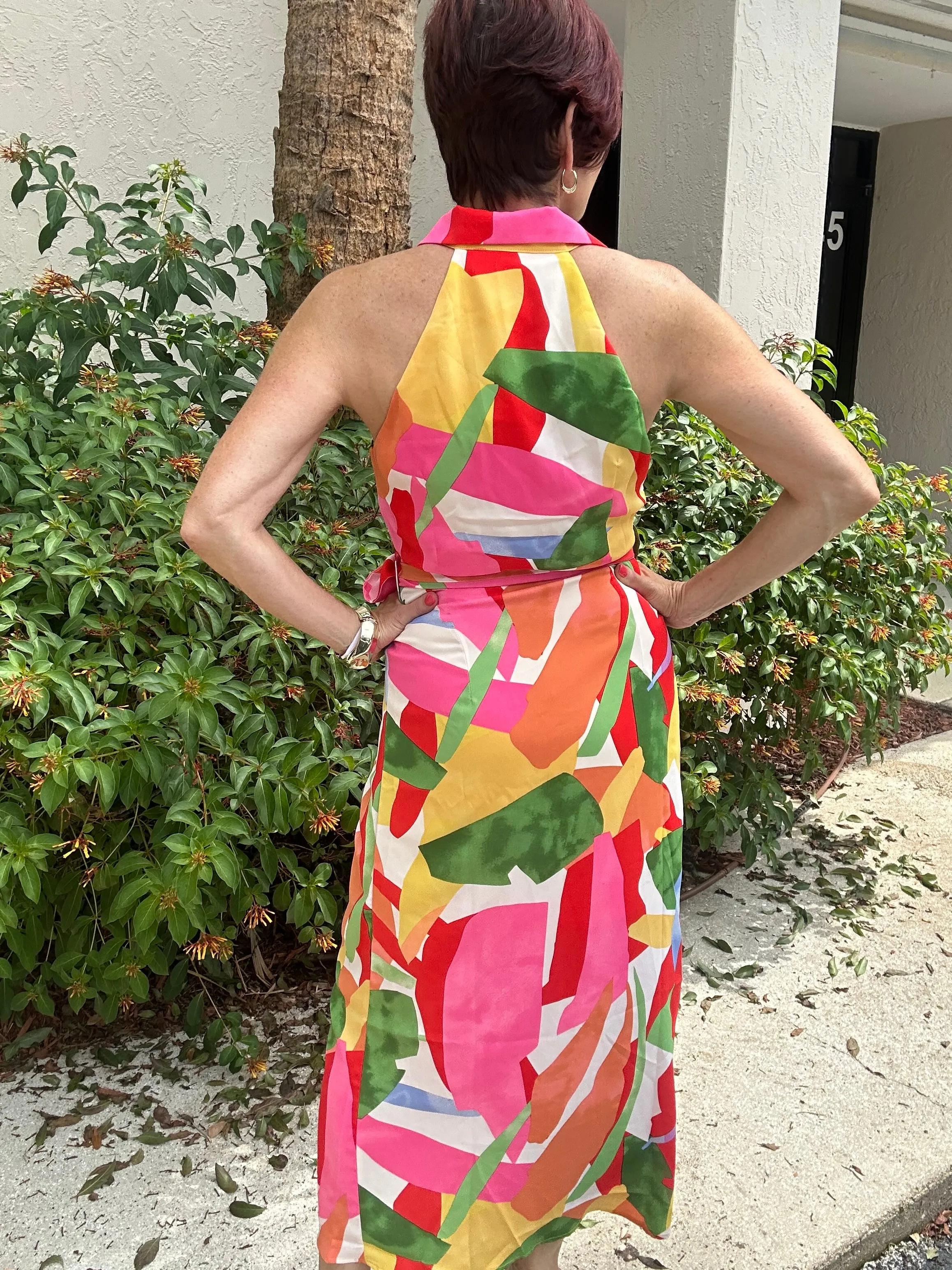 Good and Plenty Button Down Ruche Dress