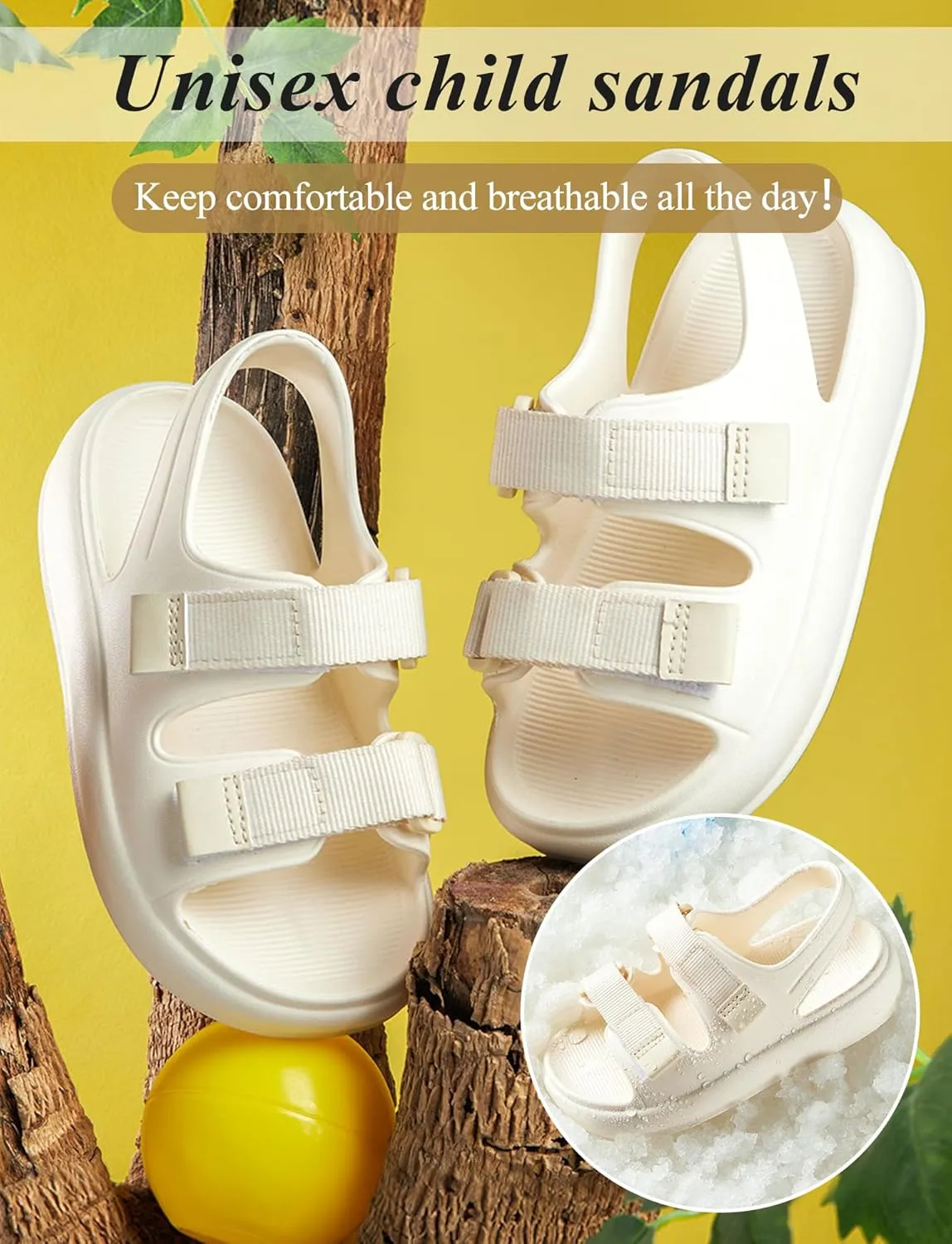 Happy Cherry Baby Boy's Girl's Toddler Leather Non-Slip Closed Toe Soft Sole Casual Sandal Shoes