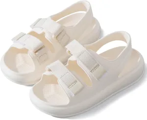 Happy Cherry Baby Boy's Girl's Toddler Leather Non-Slip Closed Toe Soft Sole Casual Sandal Shoes