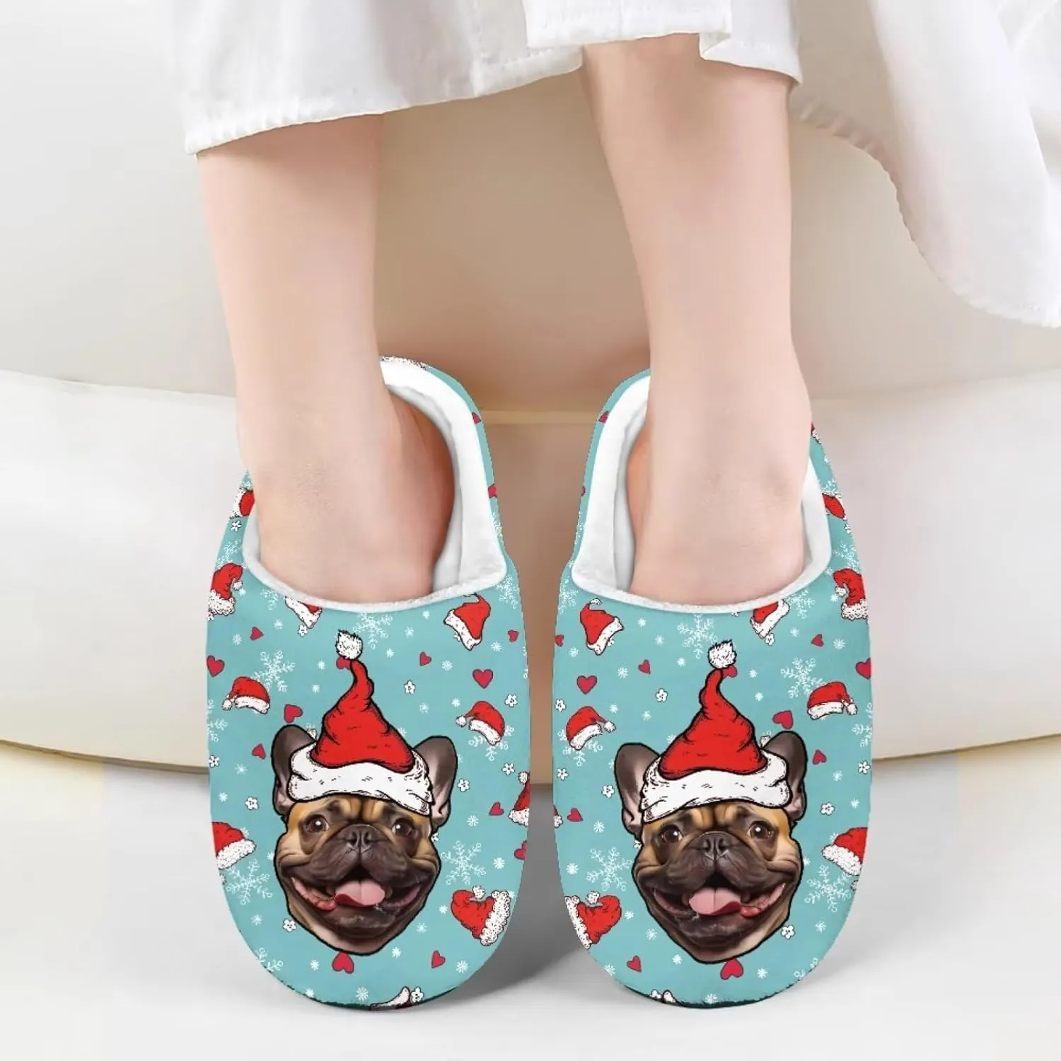 Howilath Boys Girls Warm Slippers Animals Print Kids Winter Indoor Household Shoes