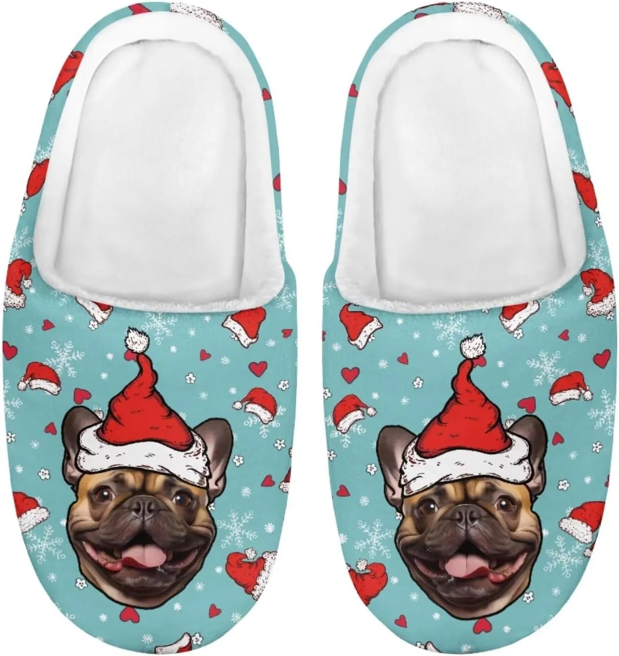 Howilath Boys Girls Warm Slippers Animals Print Kids Winter Indoor Household Shoes