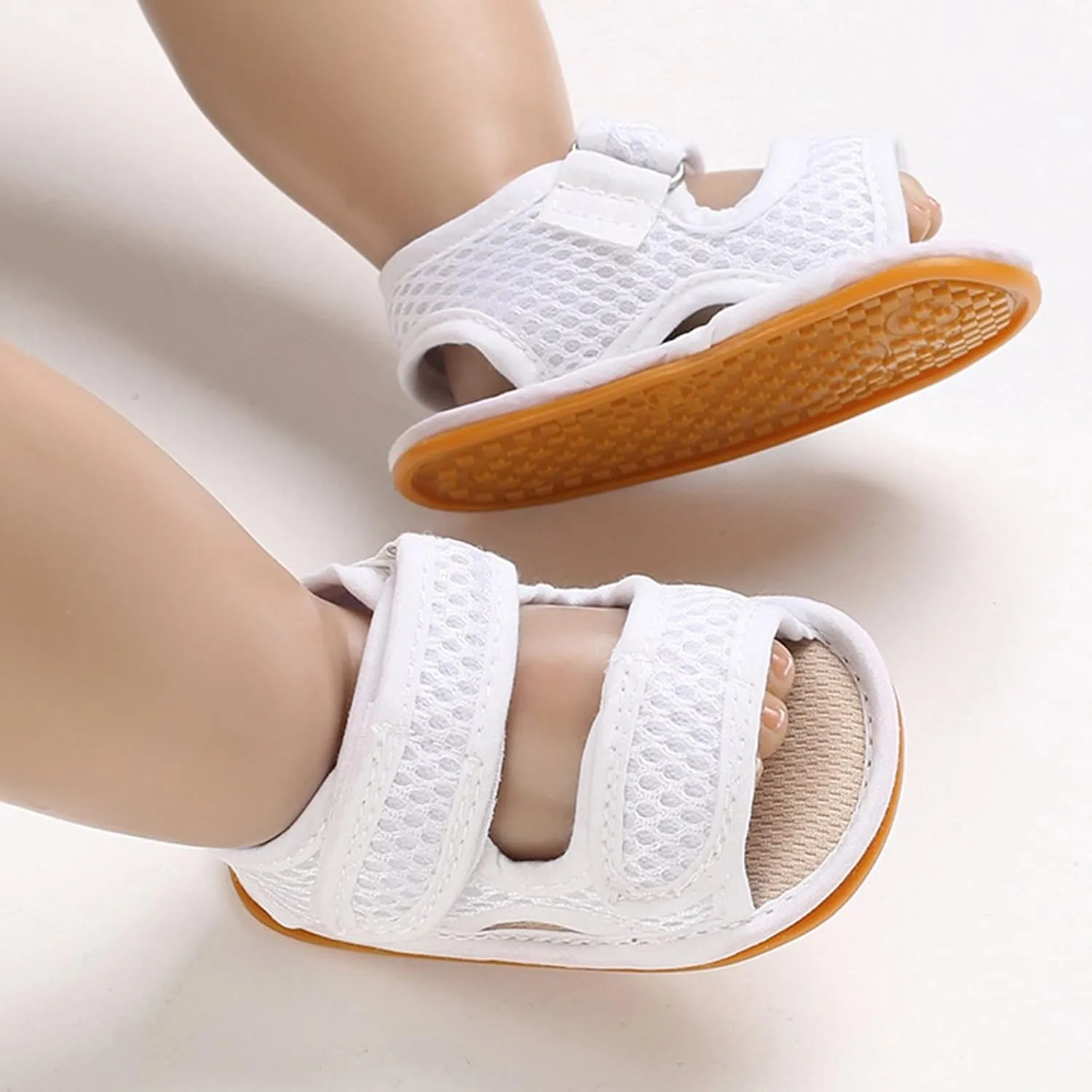 Infant Baby Boys Girls Beach Sandals Non Slip Soft Rubber Sole Toddler Outdoor Open-Toe First Walker Shoes