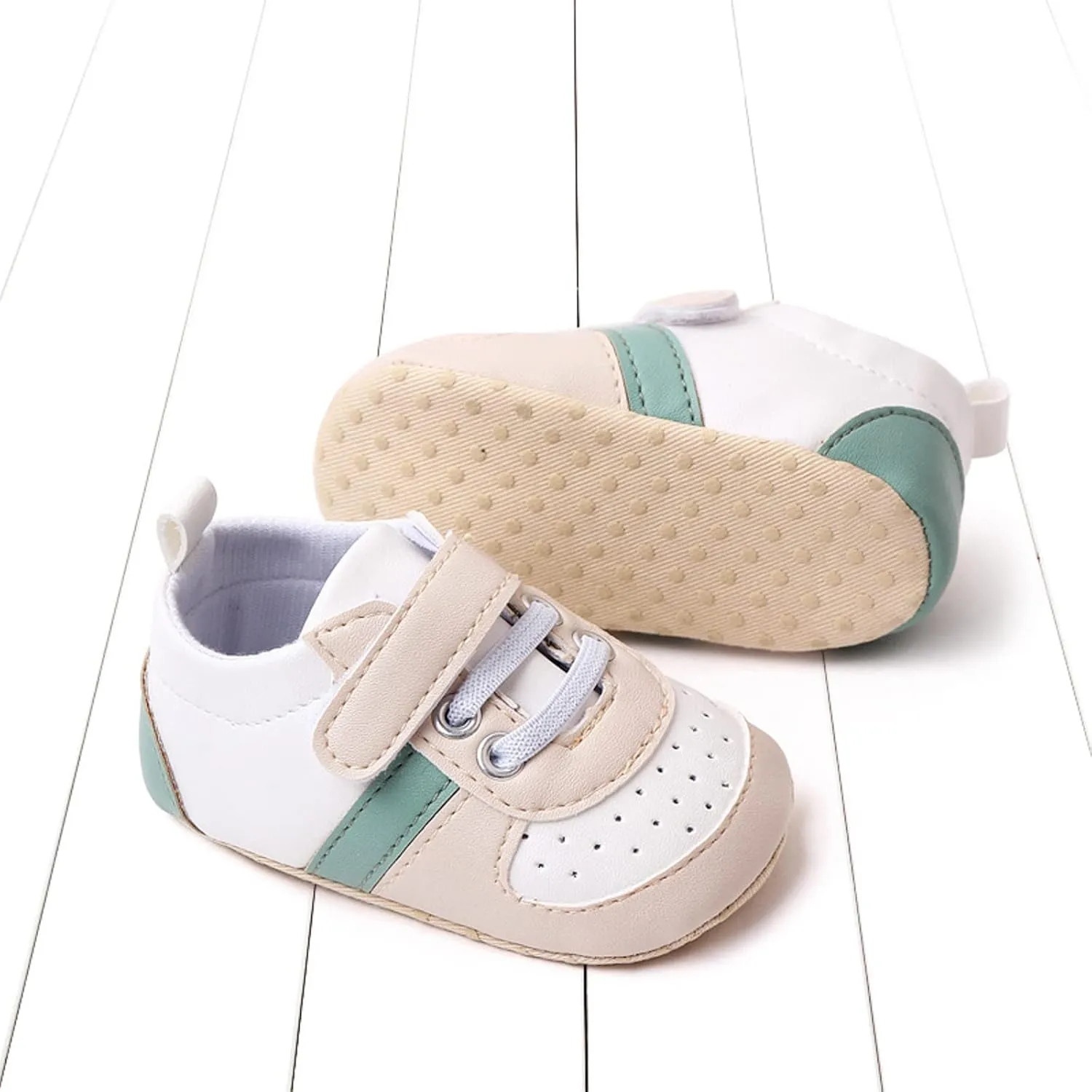 Infant Baby Color Matching Prewalker Sneakers Toddler Boys Girls Anti-Slip Soft Sole Lightweight First Step Shoes Kids