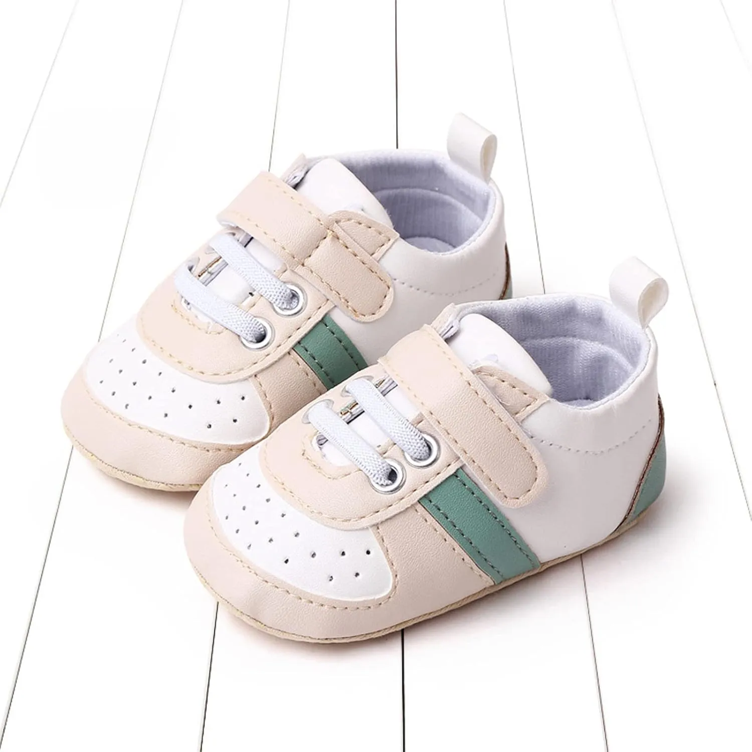 Infant Baby Color Matching Prewalker Sneakers Toddler Boys Girls Anti-Slip Soft Sole Lightweight First Step Shoes Kids