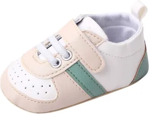 Infant Baby Color Matching Prewalker Sneakers Toddler Boys Girls Anti-Slip Soft Sole Lightweight First Step Shoes Kids