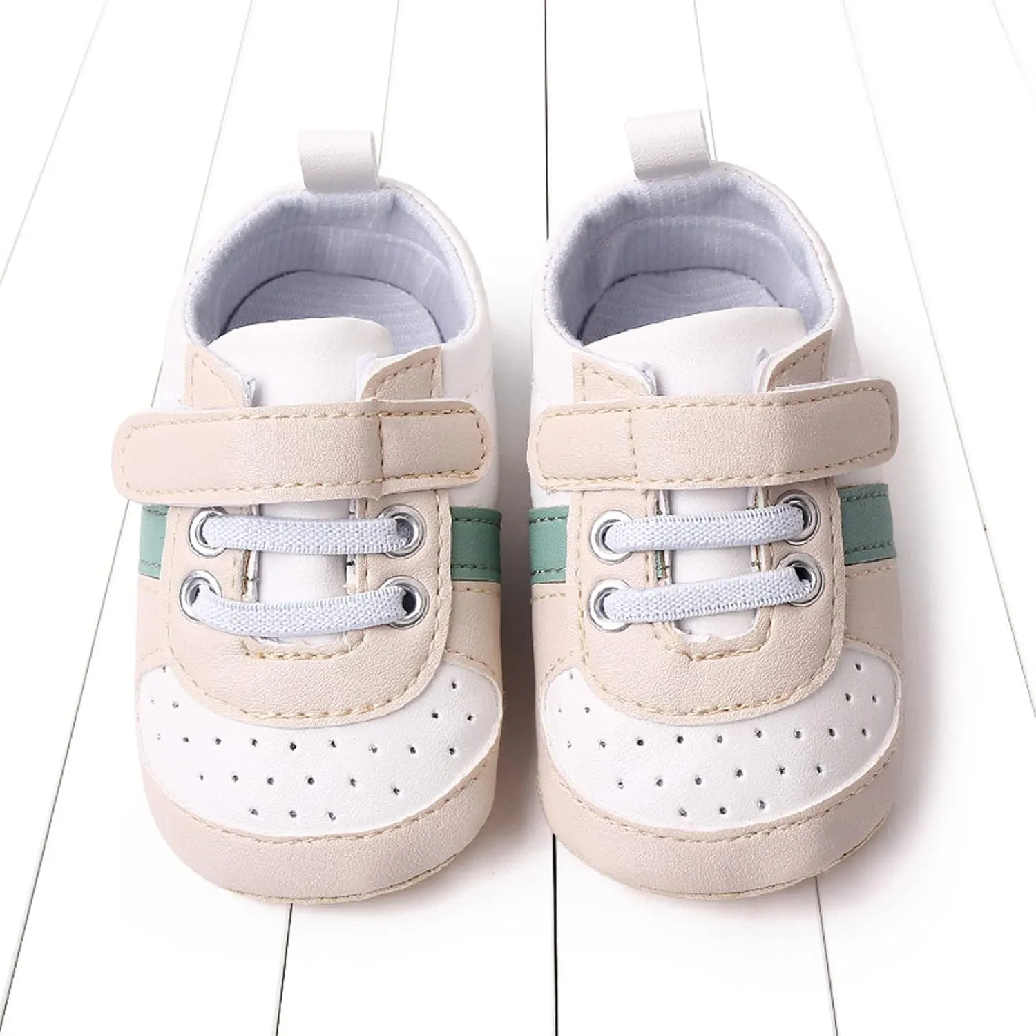 Infant Baby Color Matching Prewalker Sneakers Toddler Boys Girls Anti-Slip Soft Sole Lightweight First Step Shoes Kids
