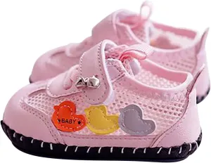 Infant Baby Girl Boy High Ankle Sandals Rubber Sole PU Leather Mesh Toddler Outdoor Softy Shoes for Travel