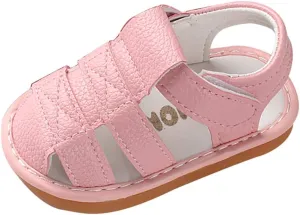 Infant Baby Girls Boys Soft Summer Sandals Casual Dress Shoes Flower Anti Slip Rubber Sole Flats First Walker Shoes