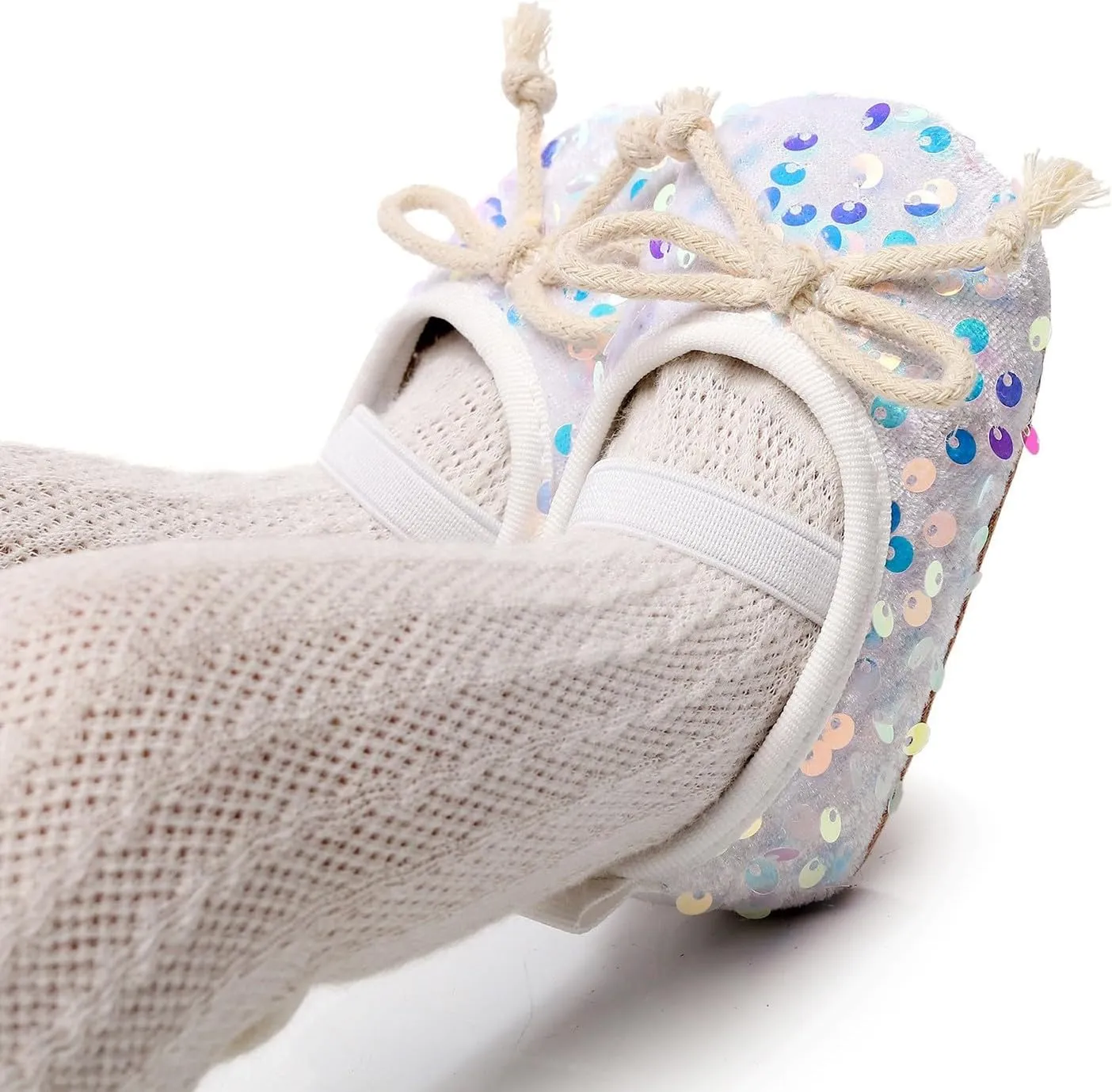 Infant Baby Girls Mary Jane Bownot Flat Wedding Princess Shoes Anti-Slip First Walking Shoes