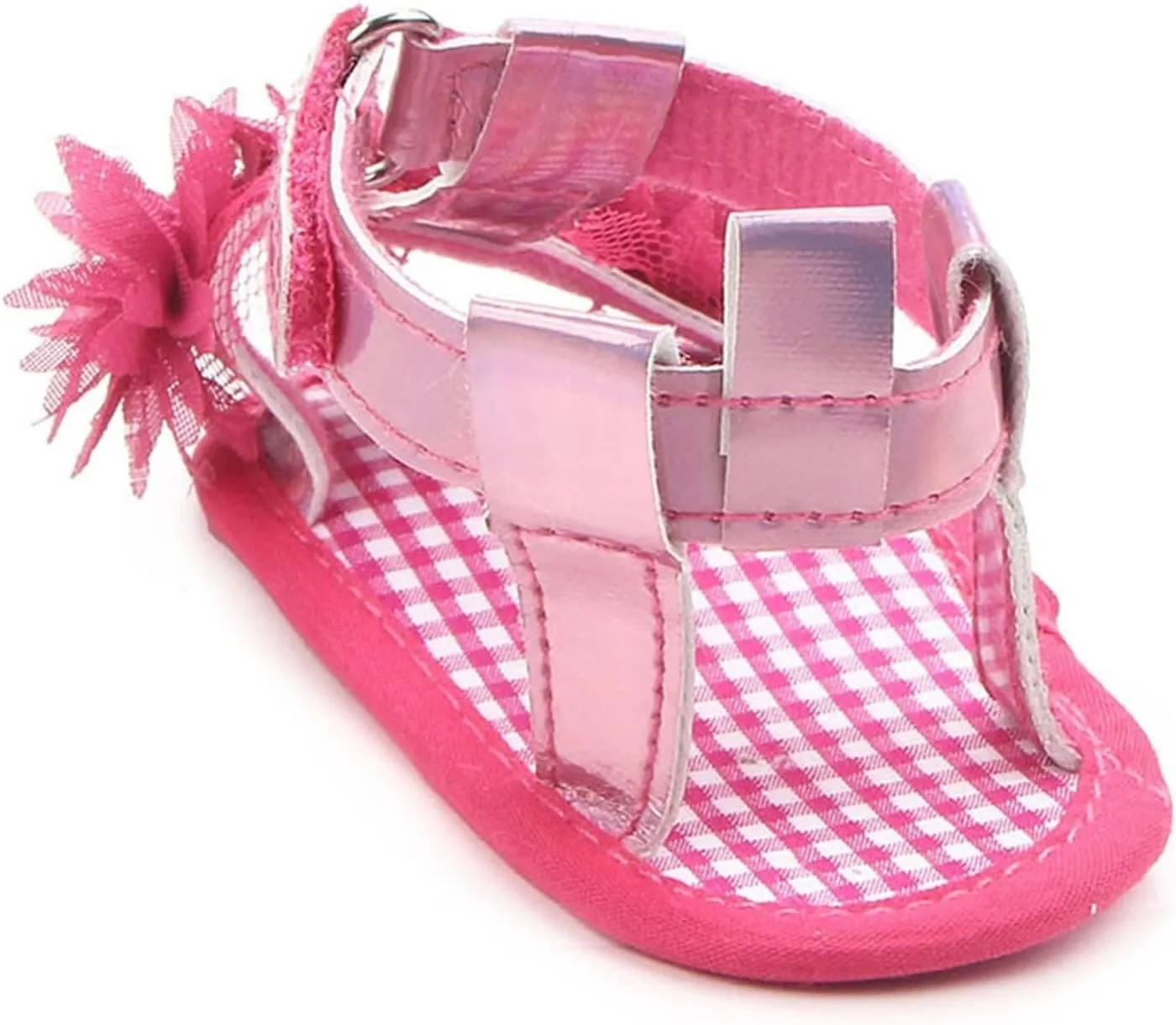 Infant Baby Girls Summer Sandals with Flower Soft Sole Wedding Dress Flats Newborn First Walkers crib Dress Shoes