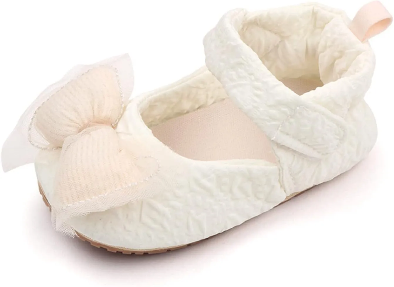 Infant Baby Newborn Sneakers Girls Cute Bow Cartoon Shoes Walking Shoes Flat Shoes Dress Shoes Crib Shoes