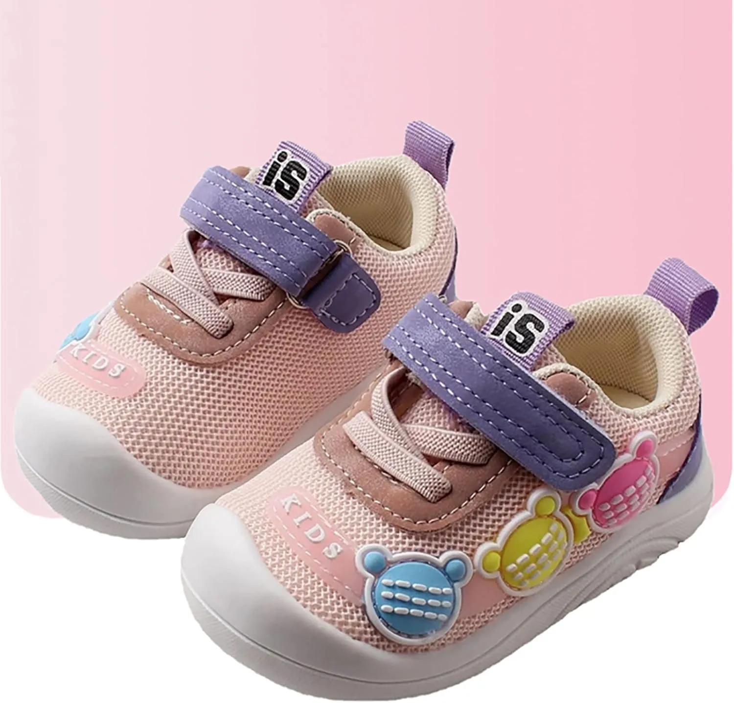 Infant Baby Non Slip Sneakers Boys Girls Breathable Lightweight Shoes Toddler Breathable Mesh First Walking Shoes