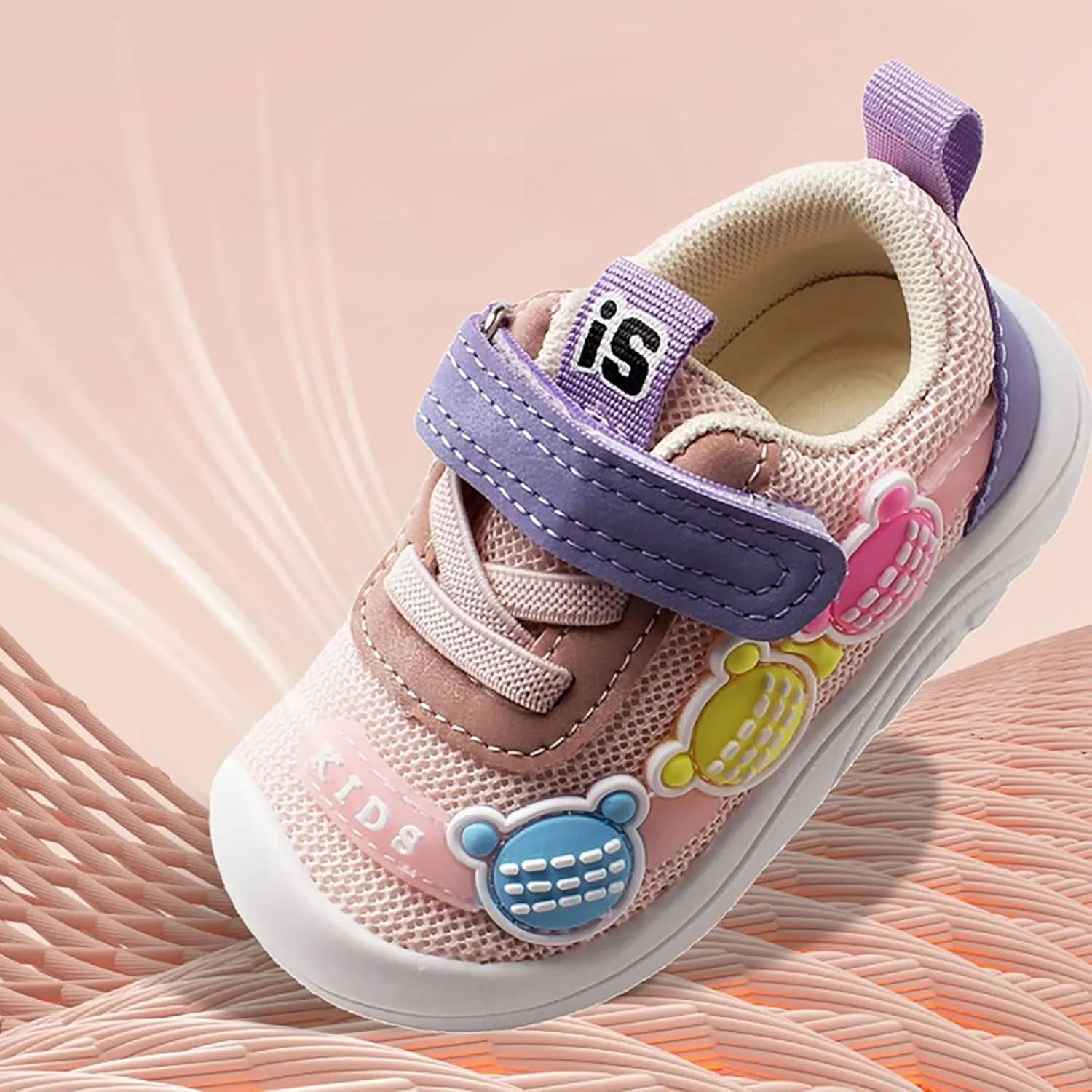 Infant Baby Non Slip Sneakers Boys Girls Breathable Lightweight Shoes Toddler Breathable Mesh First Walking Shoes