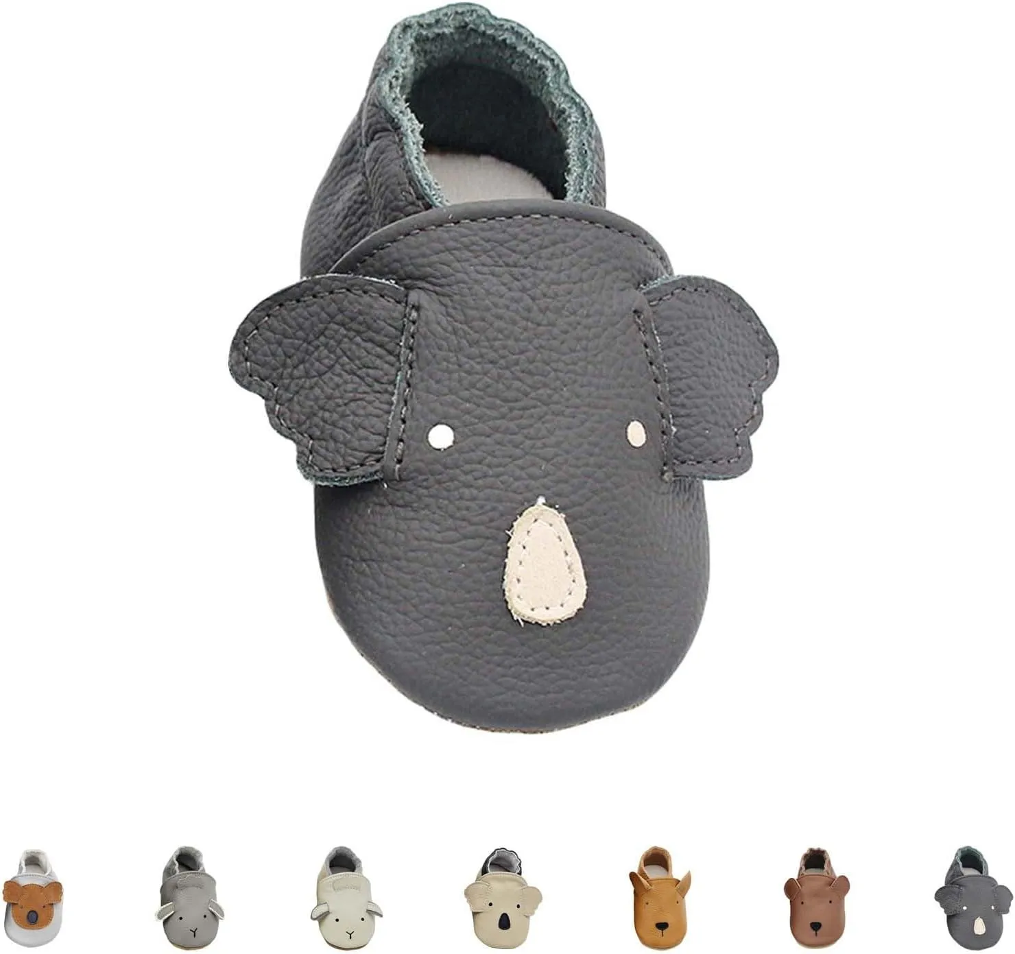 Infant Baby Soft Sole PU Leather Prewalker Shoes Infant Toddler Cute artoon Animal Slip-on Shoes Casual Slippers