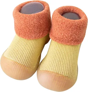 Infant Boys and Girls Indoor and Outdoor Sports Shoes Indoor First Walkers Casual Elastic Socks Shoes Cozy Baby Shoes