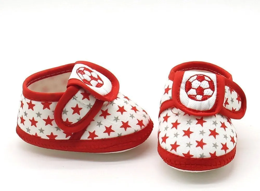 Infant Boys Girls Soft Sole Adjustable Casual Shoes Infant Star Printing Lightweight Rubber Sole Shoes