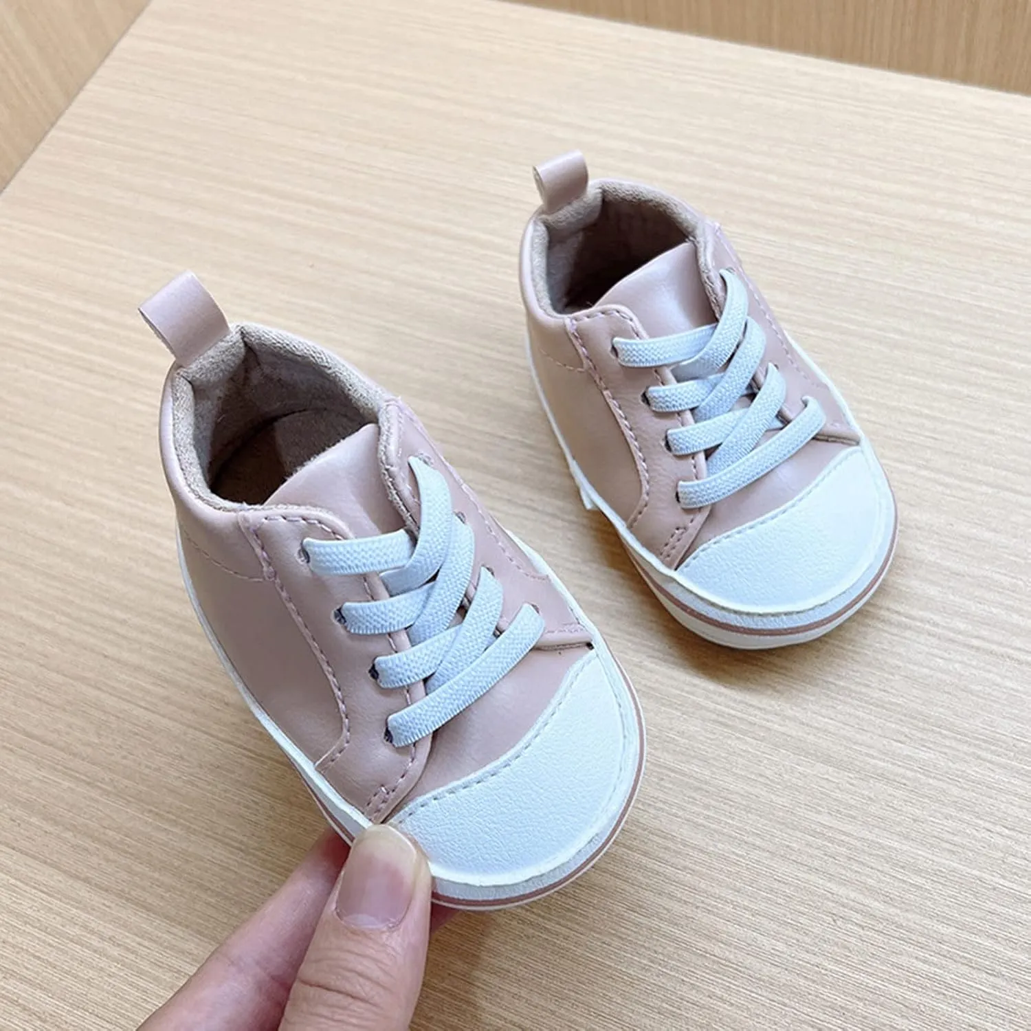Infant PU Leather Slip On Walking Shoes Baby Boys Girls Soft Rubber Sole Sneakers Toddler Boys Casual Dress Shoes