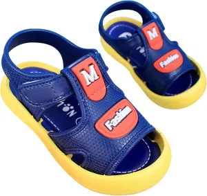 Infant Toddler Baby Girls Boys Shoes Sandals Outdoor First Walkers Soft Anti-Slip Sole Flat Shoes (Blue, 5 Infant)