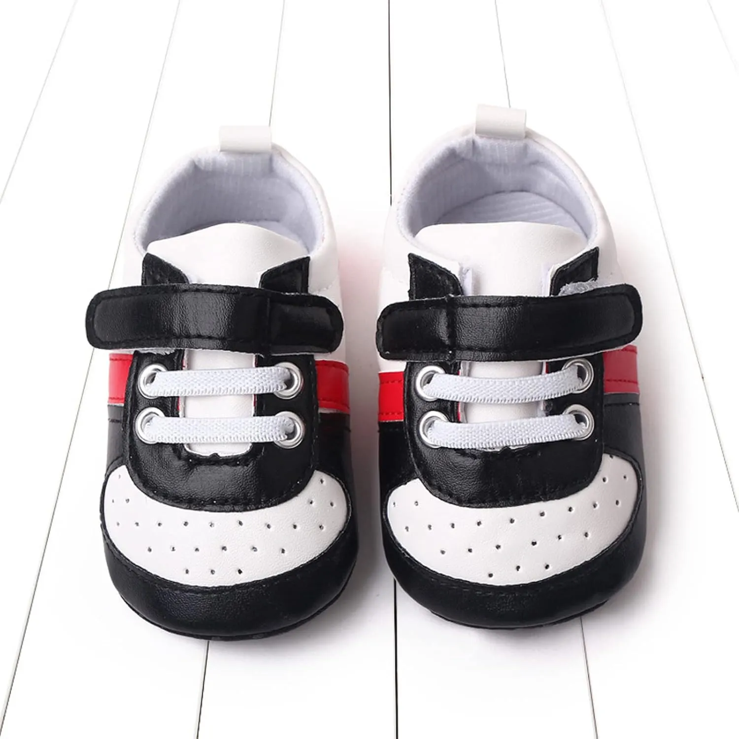 Infant Toddler Color Matching Prewalker Sneakers Baby Girls Boys Anti-Slip Soft Sole Lightweight First Step Shoes
