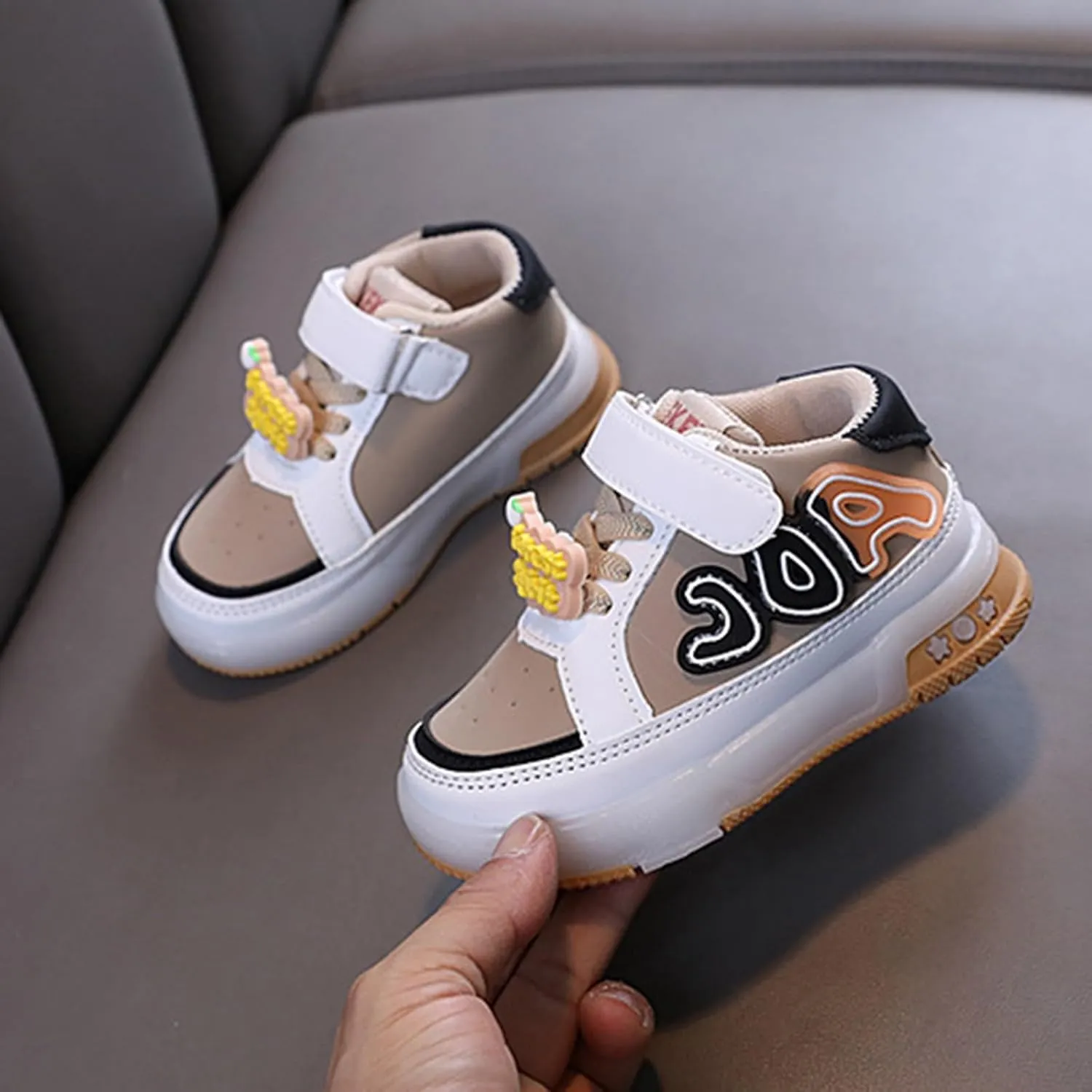 Infant Toddler LED Sneakers for Boys Girls Light Up Breathable Lightweight Soft Sole Casual First Walking Shoes Top 10