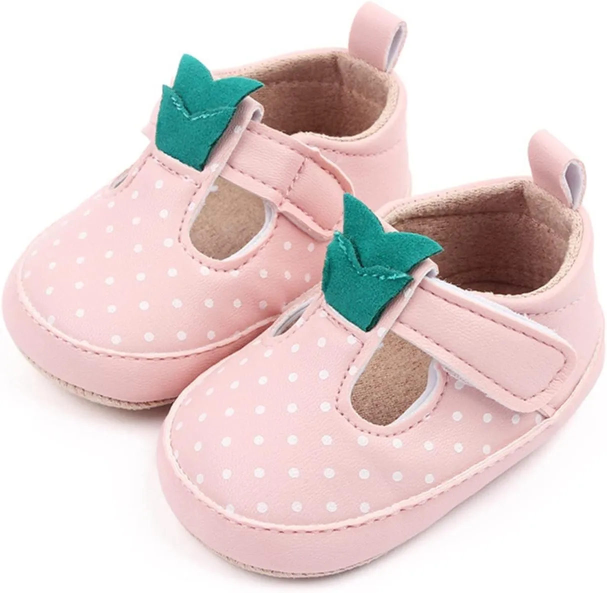 Infant Toddler Shoes Soft Sole Toddler Shoes Polka Dots Non Slip Breathable Princess Girl Sandals Size 10