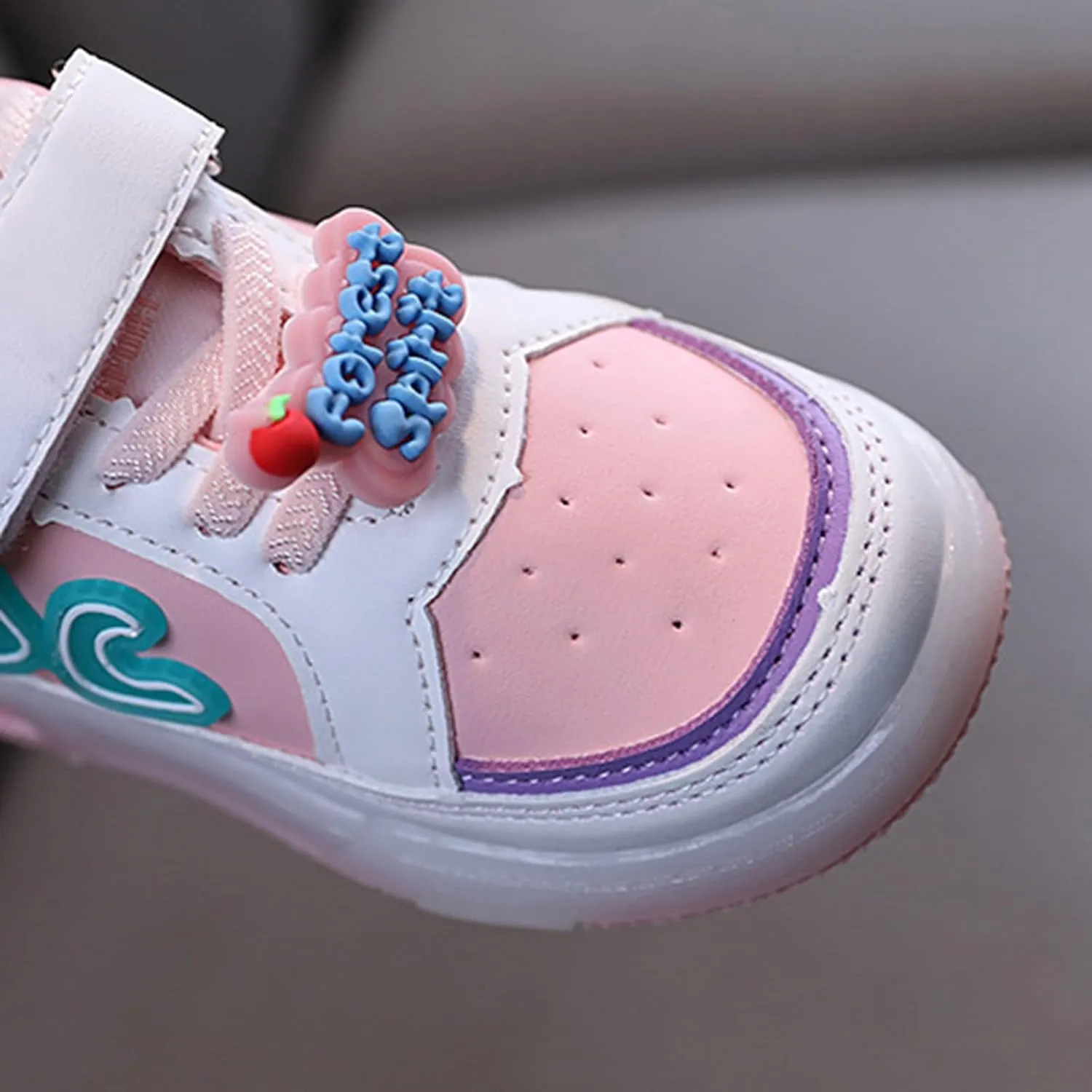 Infant Toddler Sneakers for Boys Girls Light Up Breathable Lightweight Soft Sole Casual Kids Shoes Girls Size 2